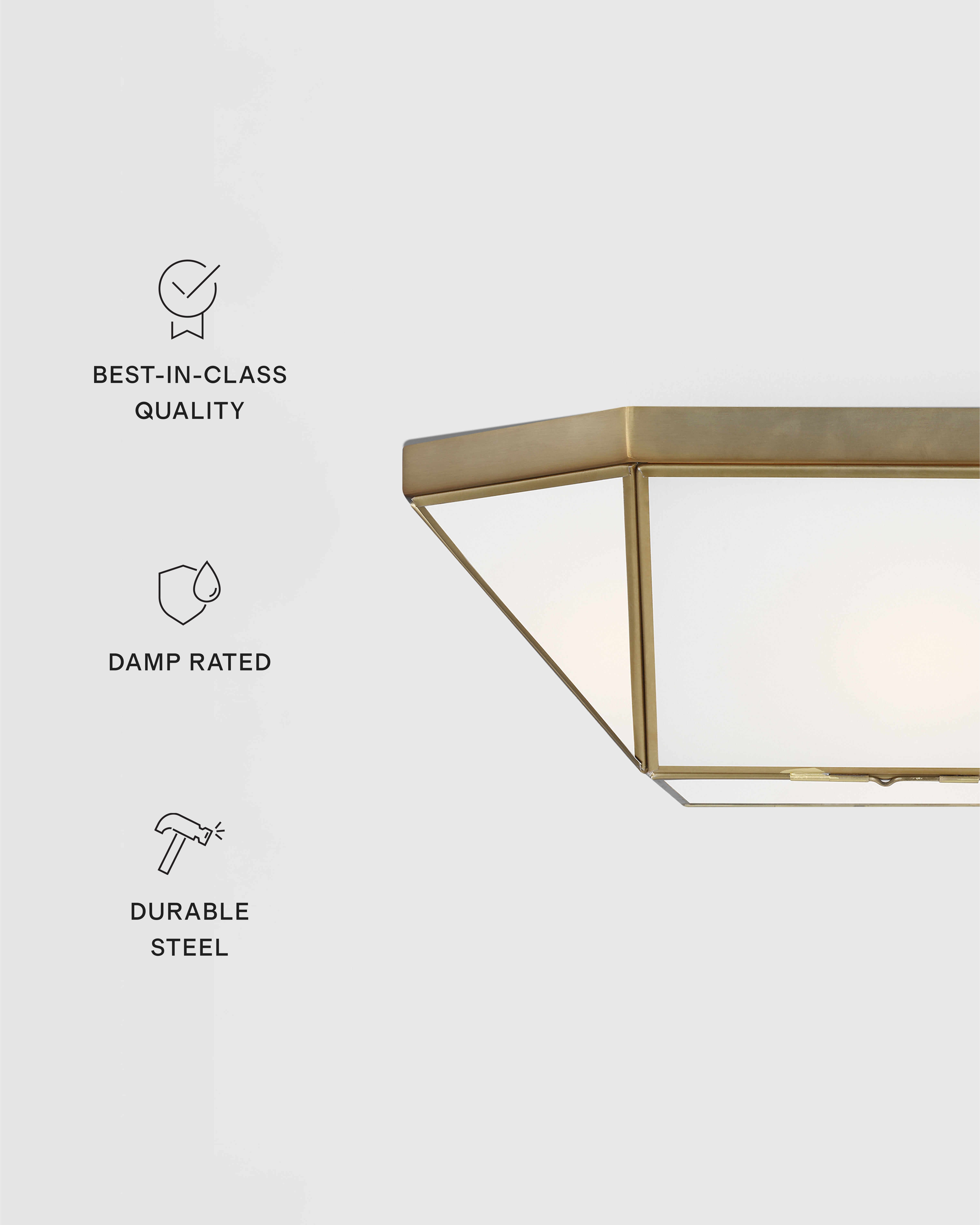 Geometric Steel Flush Mount - thumbnail 7