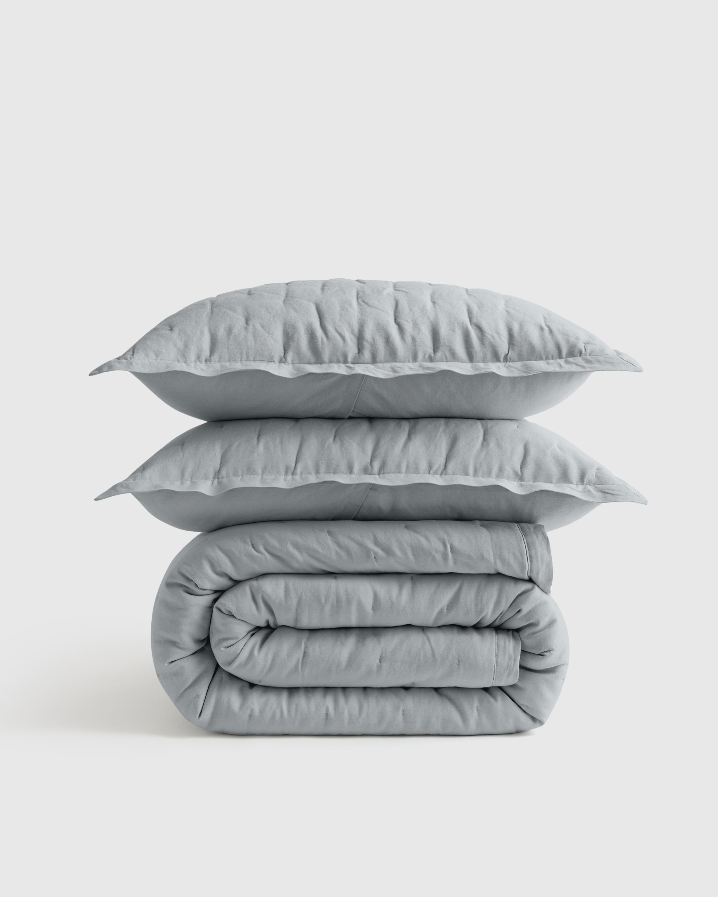 Mist European Linen Dream Quilt Set