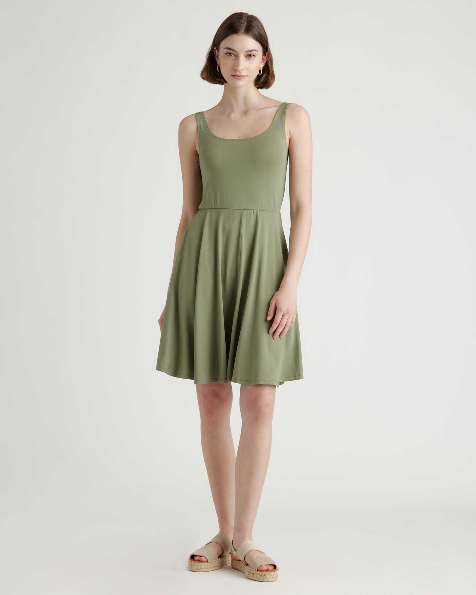 Tencel Jersey Fit & Flare Mini Dress Tencel Jersey Fit & Flare Mini Dress
