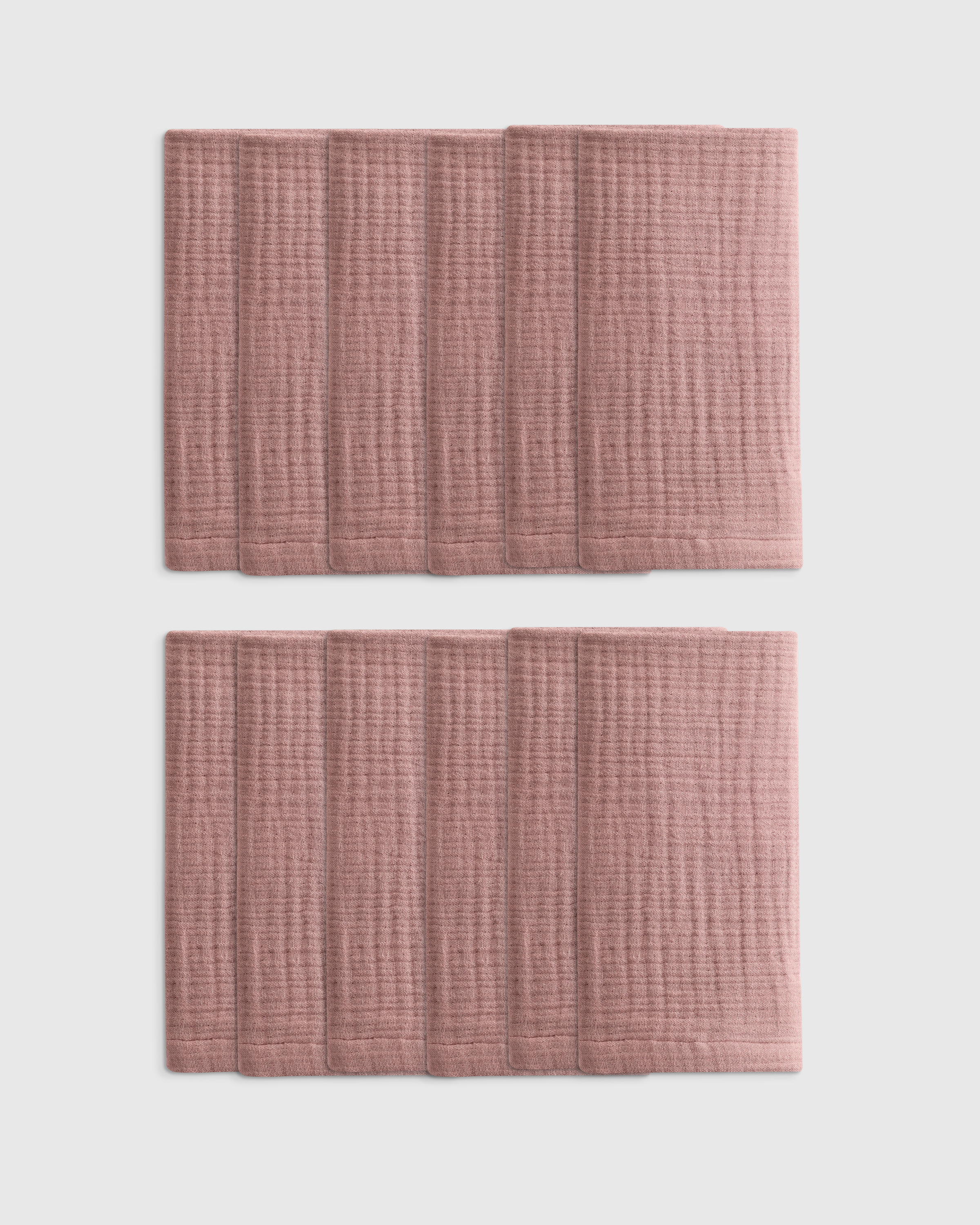 Fig Serviettes de table en gaze de coton biologique (ensemble de 12)