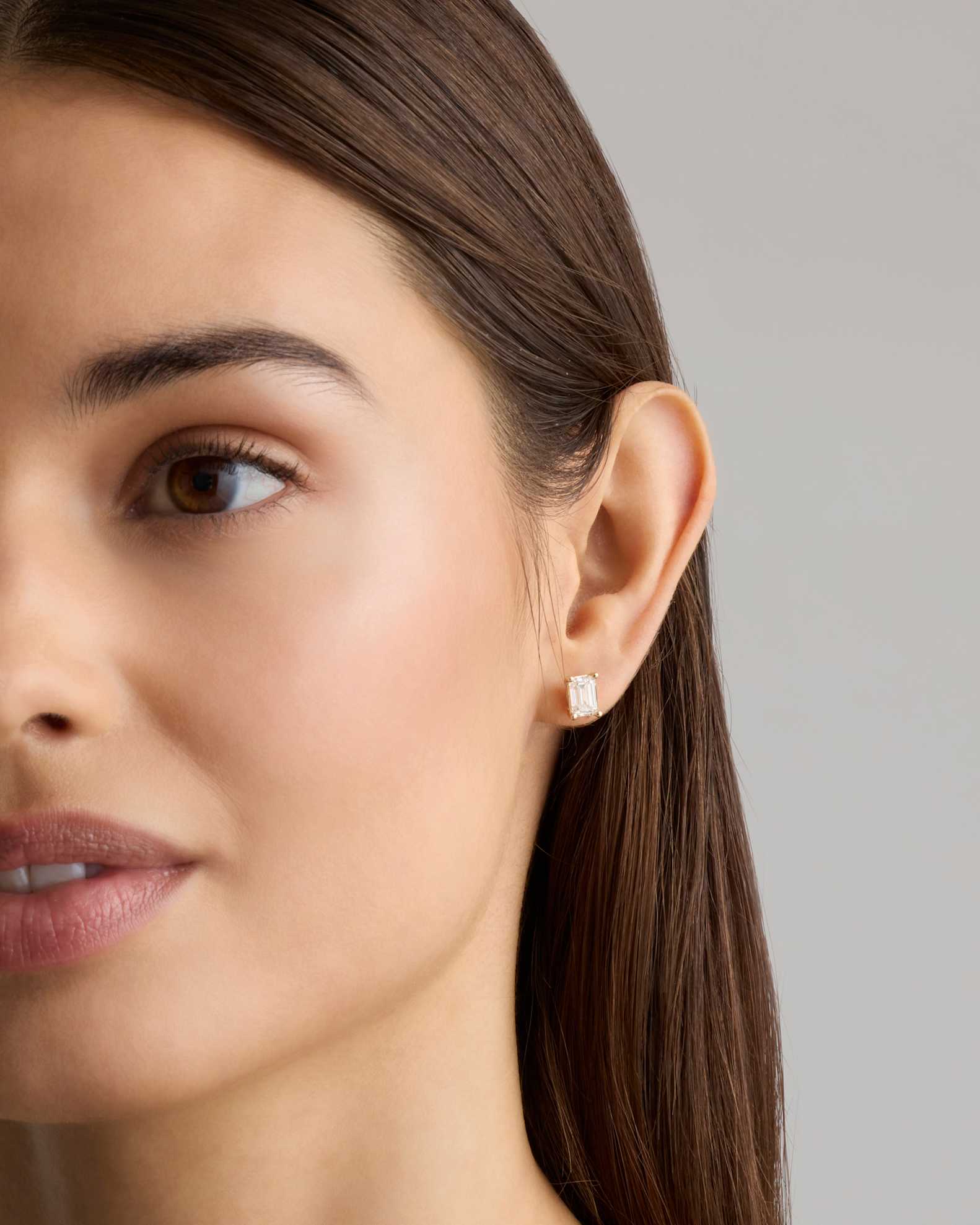 14K Gold Lab Grown Diamond Solitaire Necklace