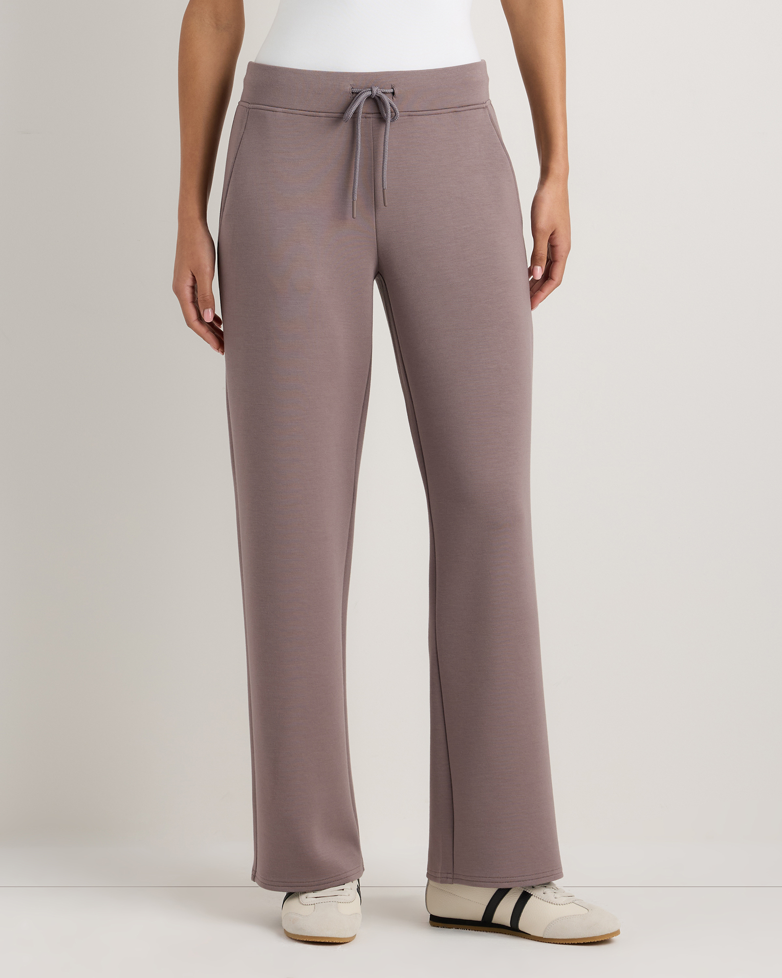 Dark Taupe CloudComfort Wide Leg Pants