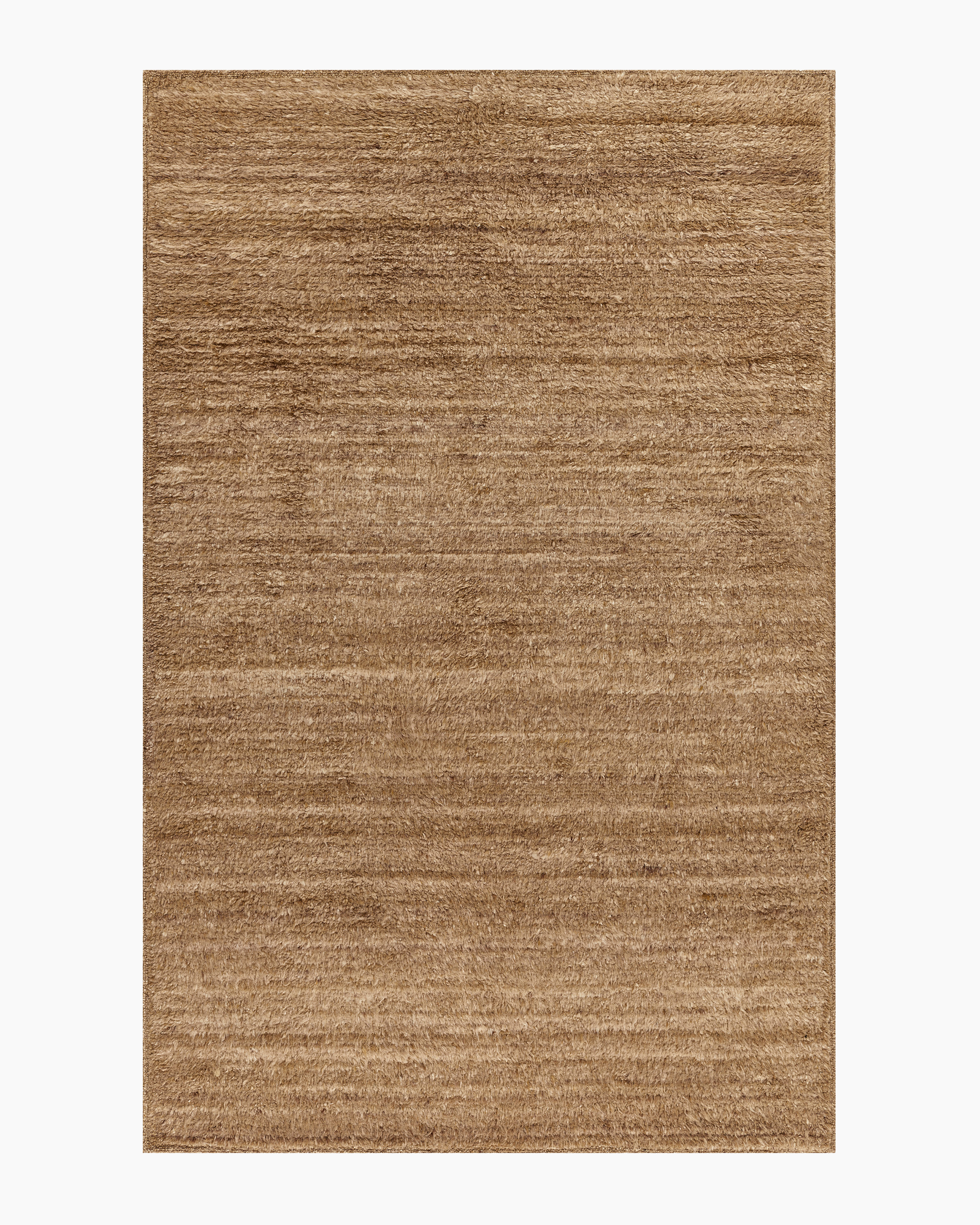 Natural Brown Frankie Wool Shag Rug
