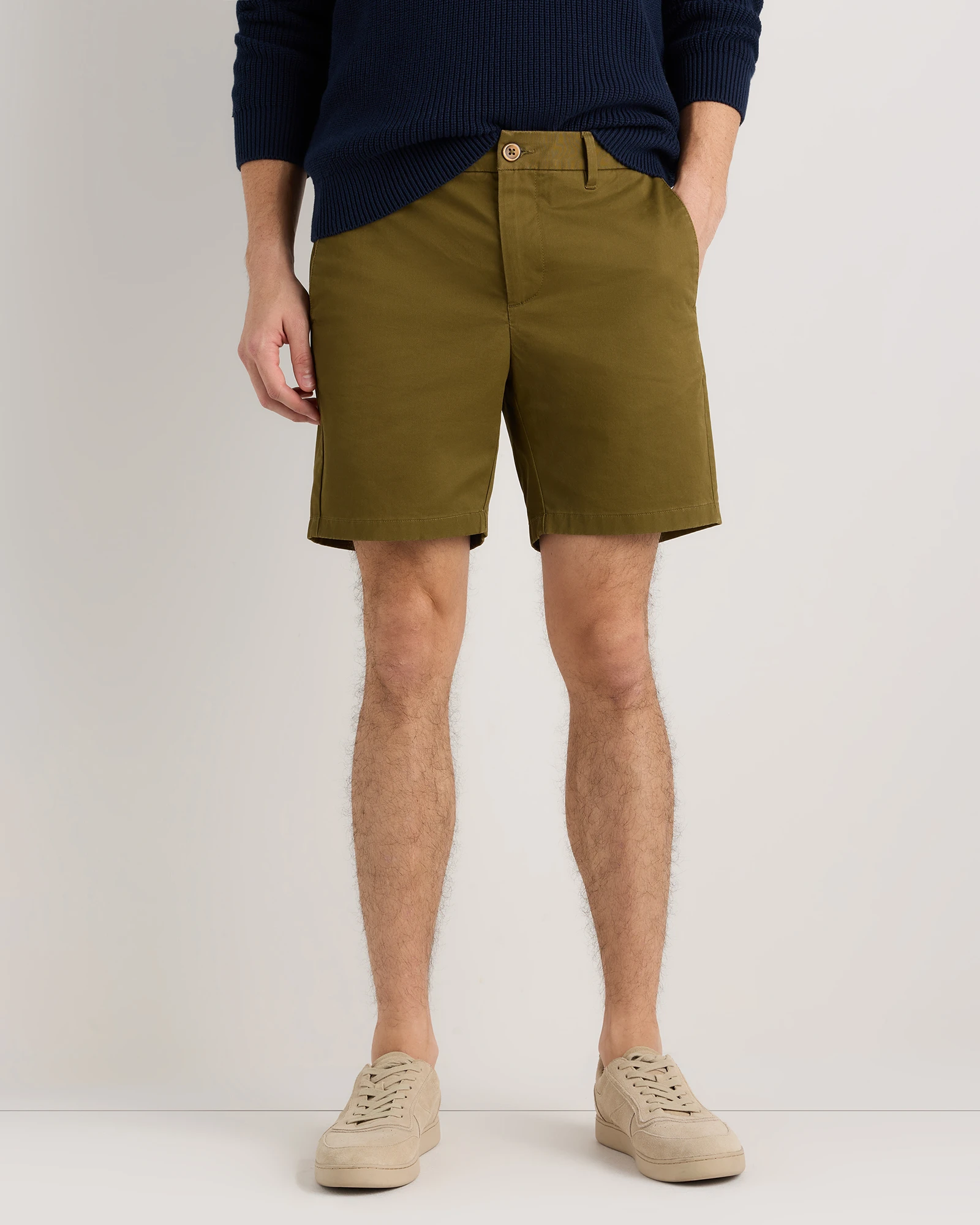 Men's Organic Cotton Classic Stretch Chino Short - 7"