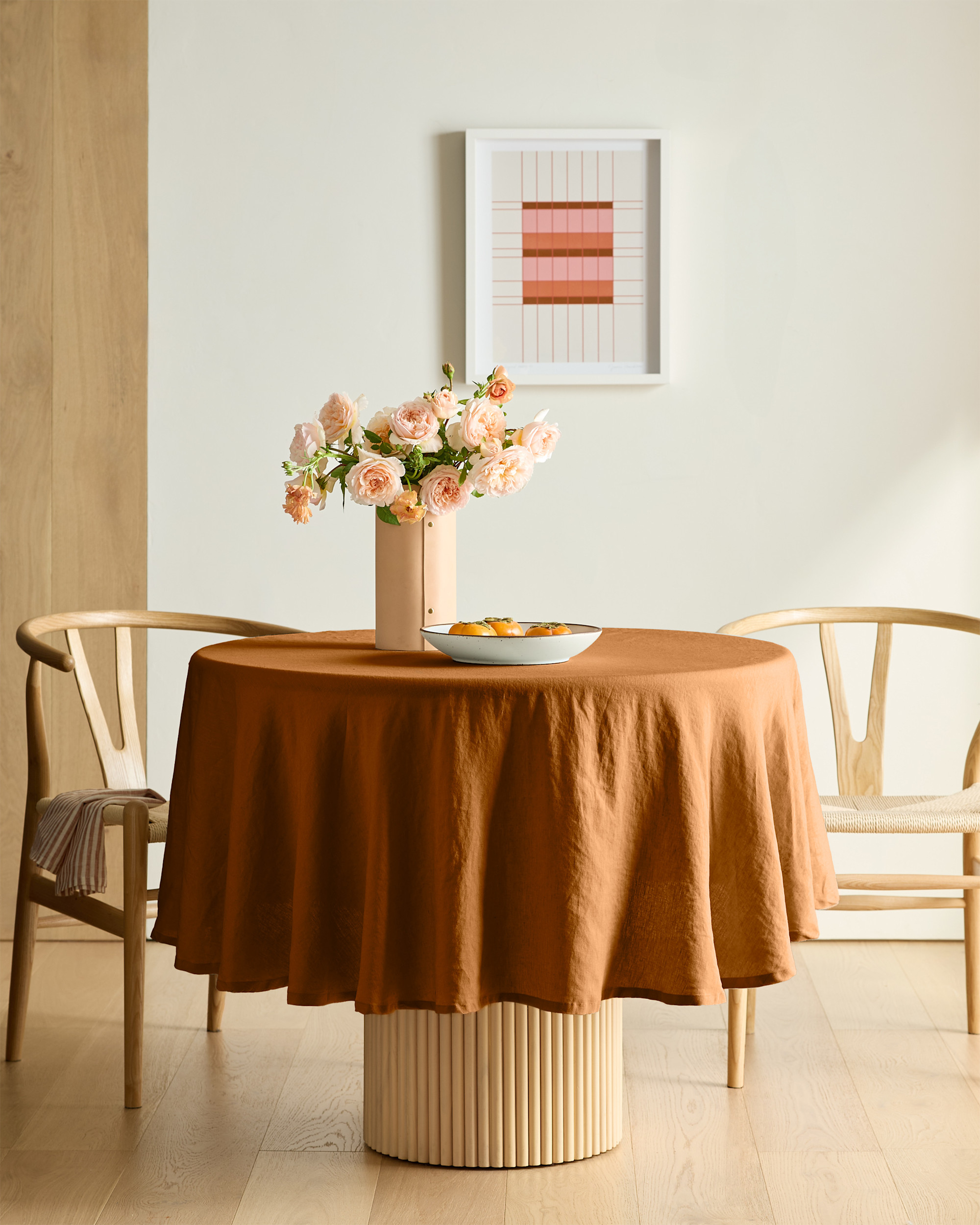 European Linen Tablecloth - 70" Round