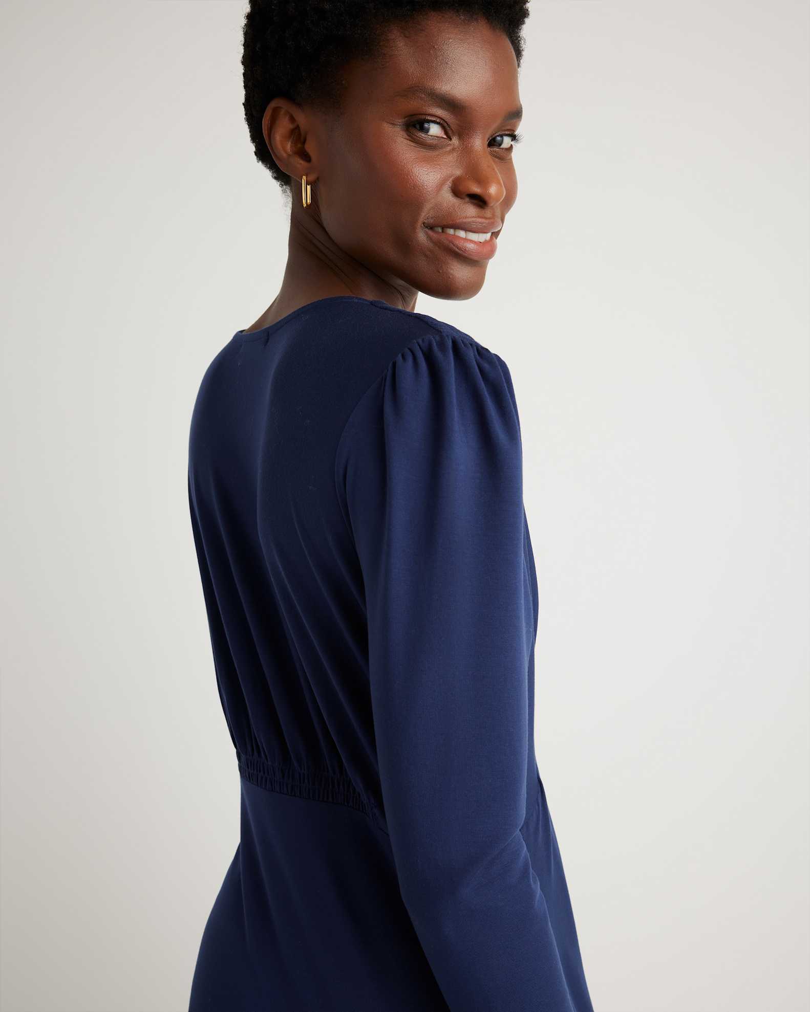 blue jersey dress long sleeve Clara Royal Blue Bodycon Off the Shoulder Long Sleeves Jersey Homecoming Dress