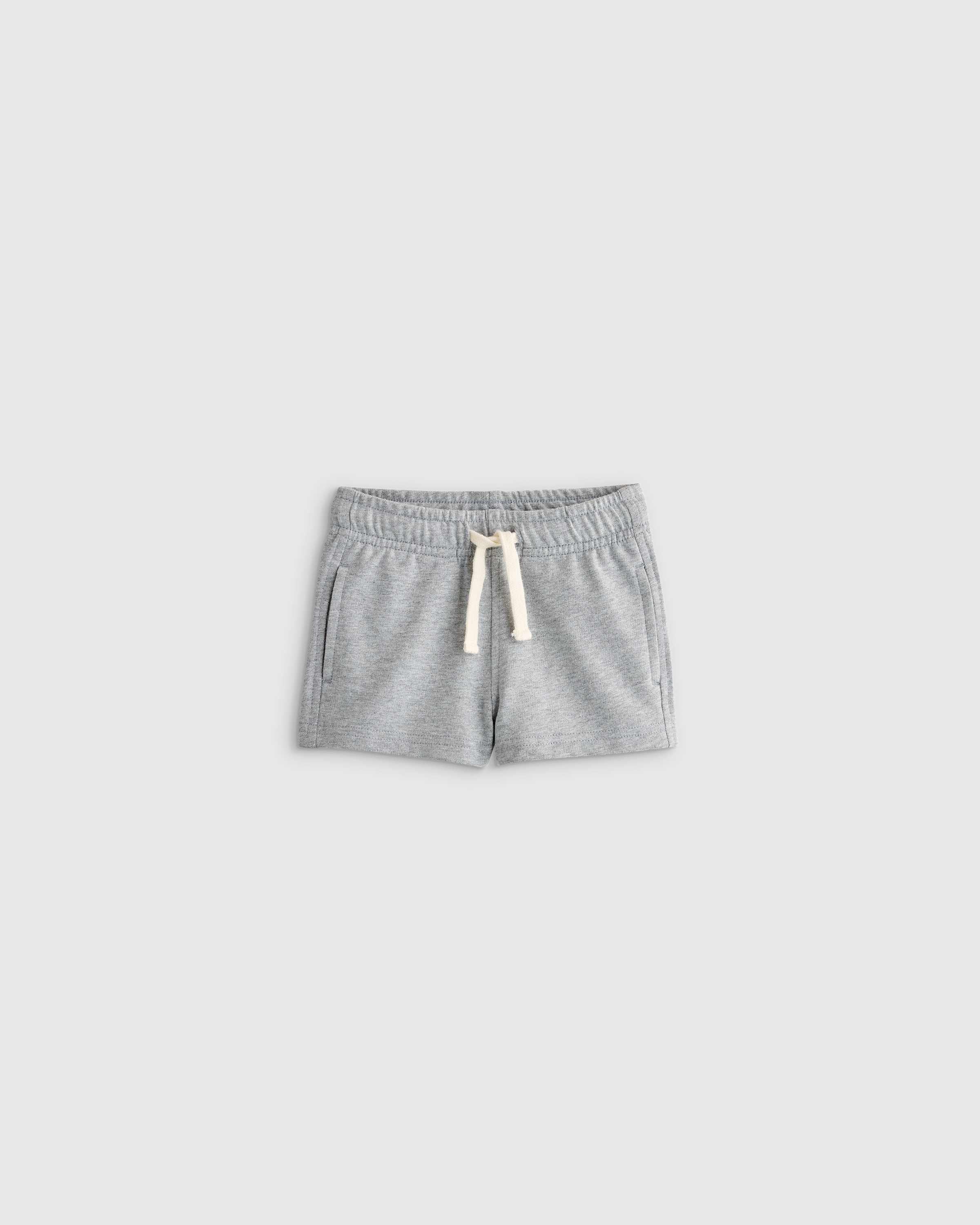 Heather Grey 100% Organic Cotton French Terry Short