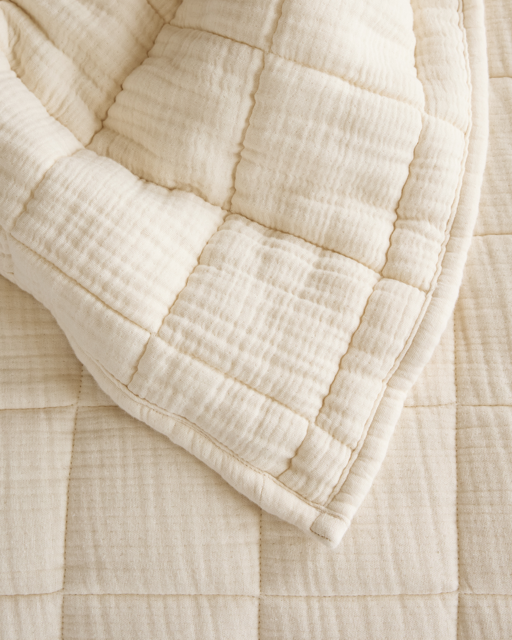 Organic Airy Gauze Box Quilt - Thumbnail 3