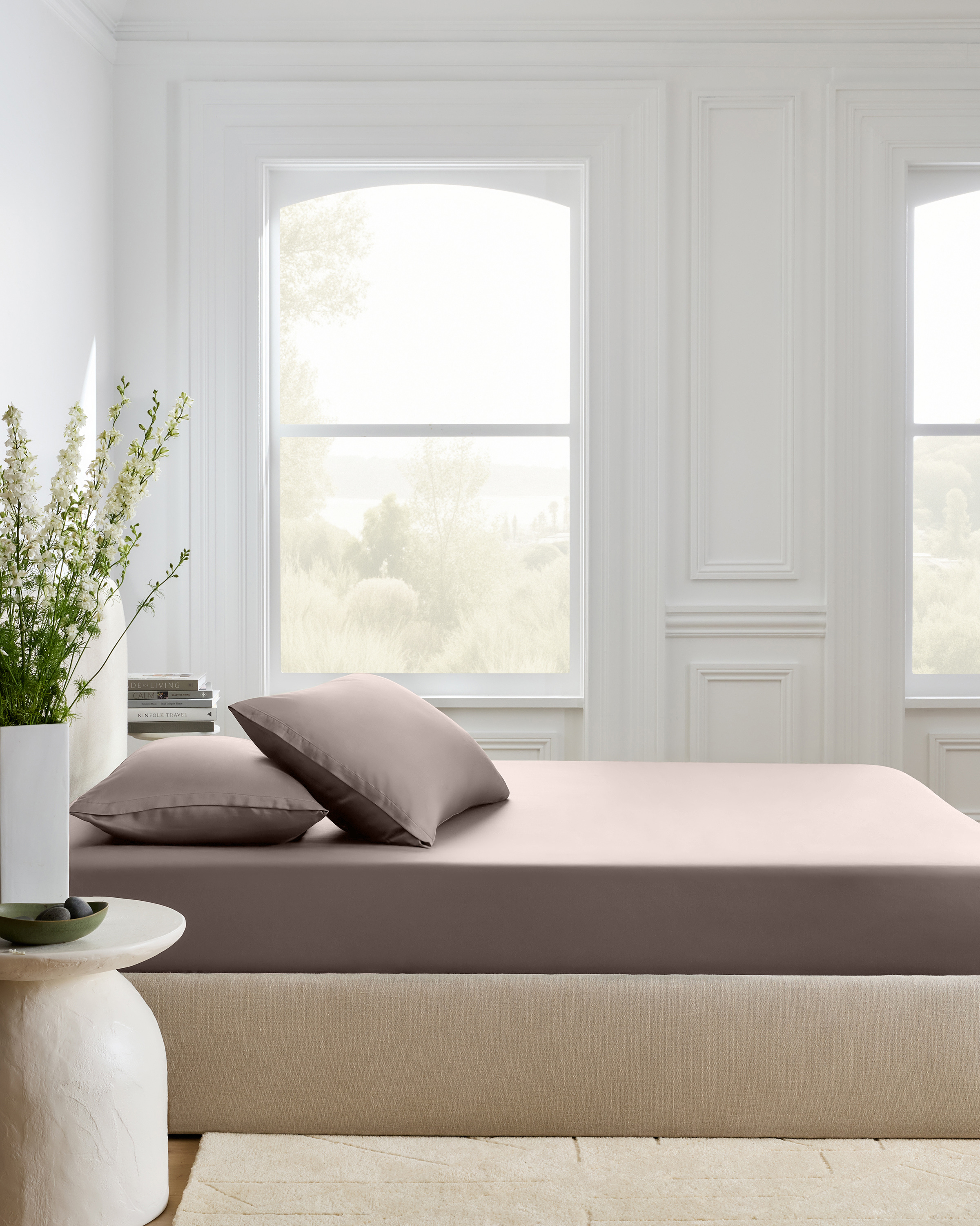 Bamboo Fitted Sheet Set - Color Stone, King