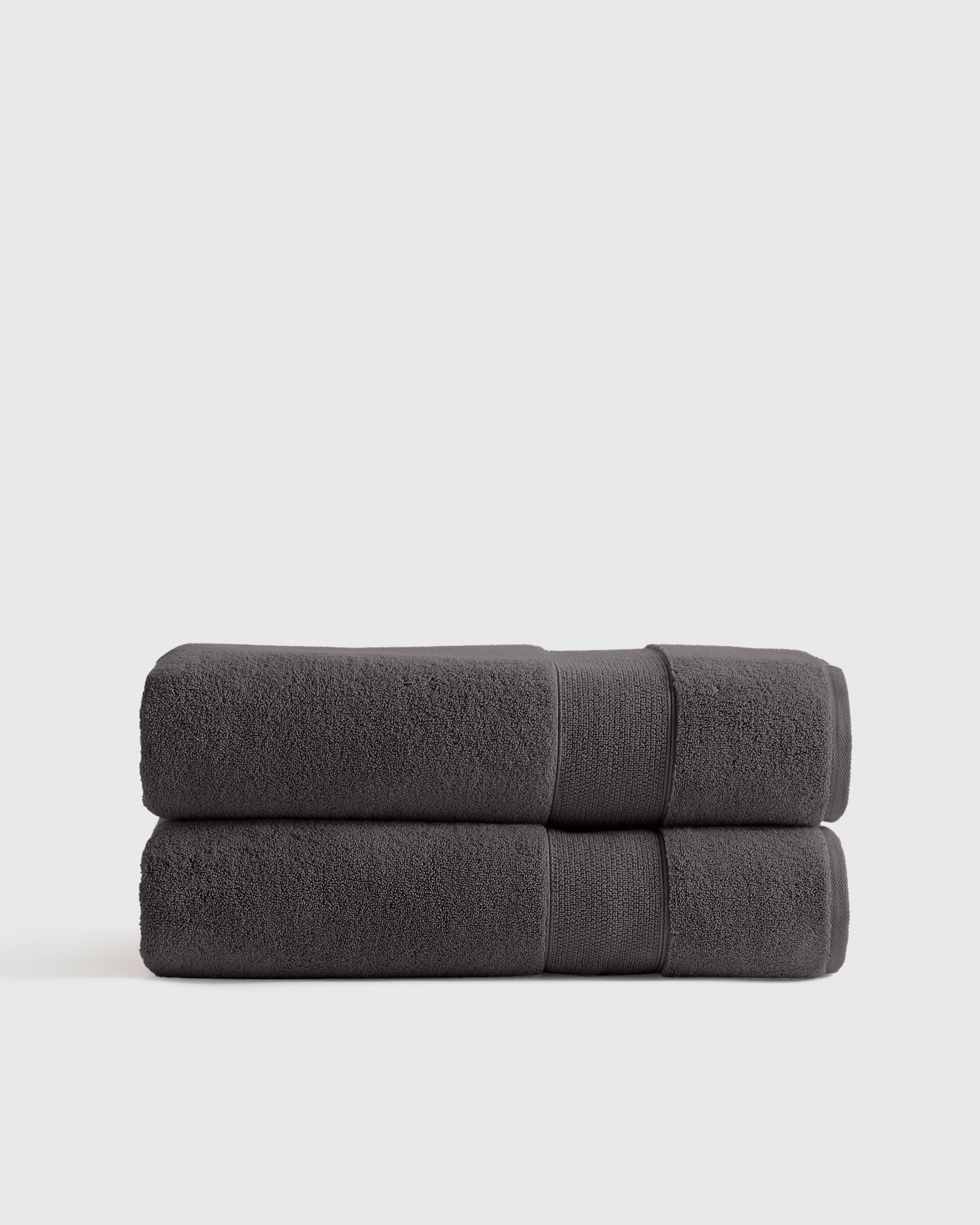 Charcoal Classic Organic Turkish Cotton Bath Sheet (Set of 2)