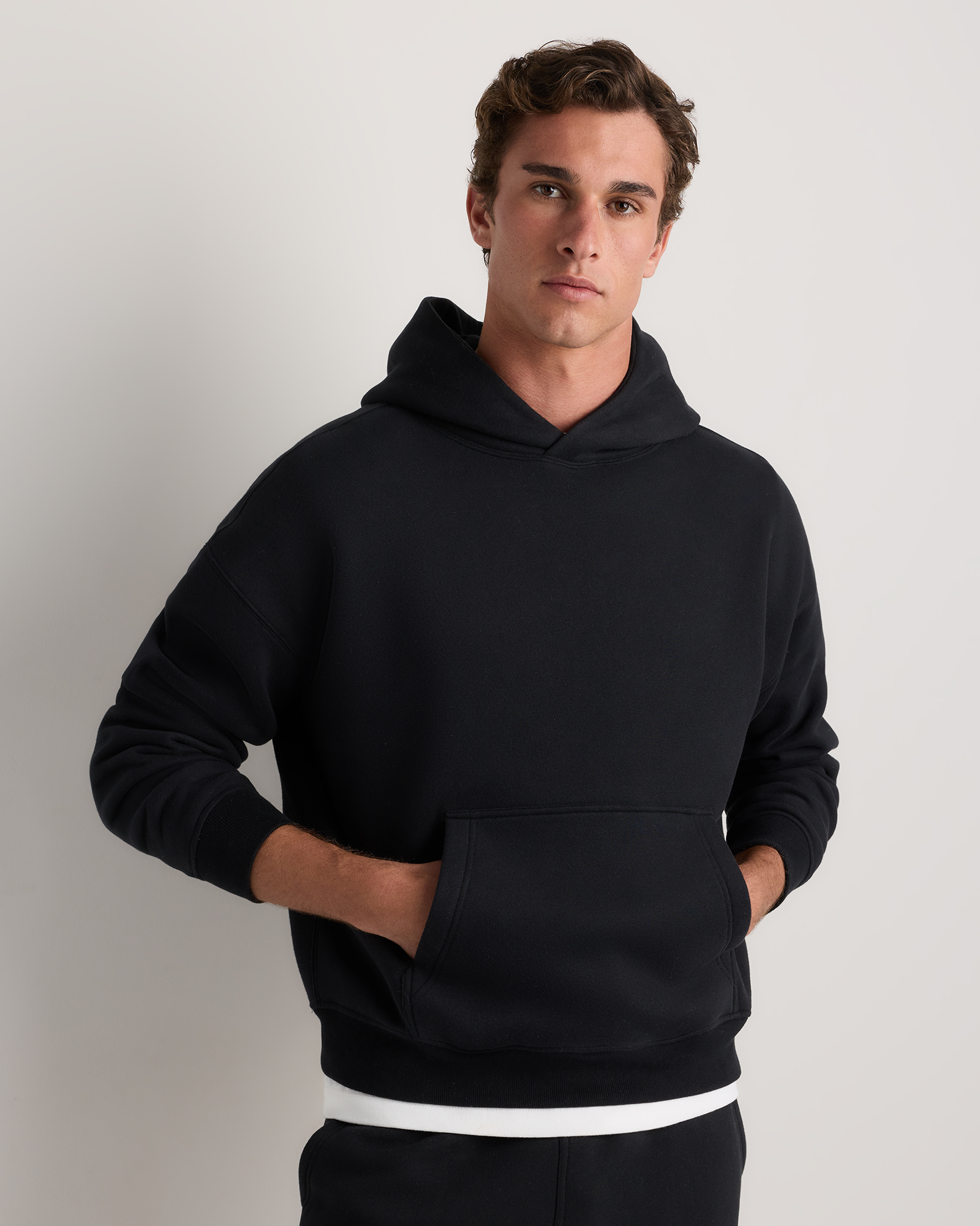 Black Everyday Fleece Hoodie
