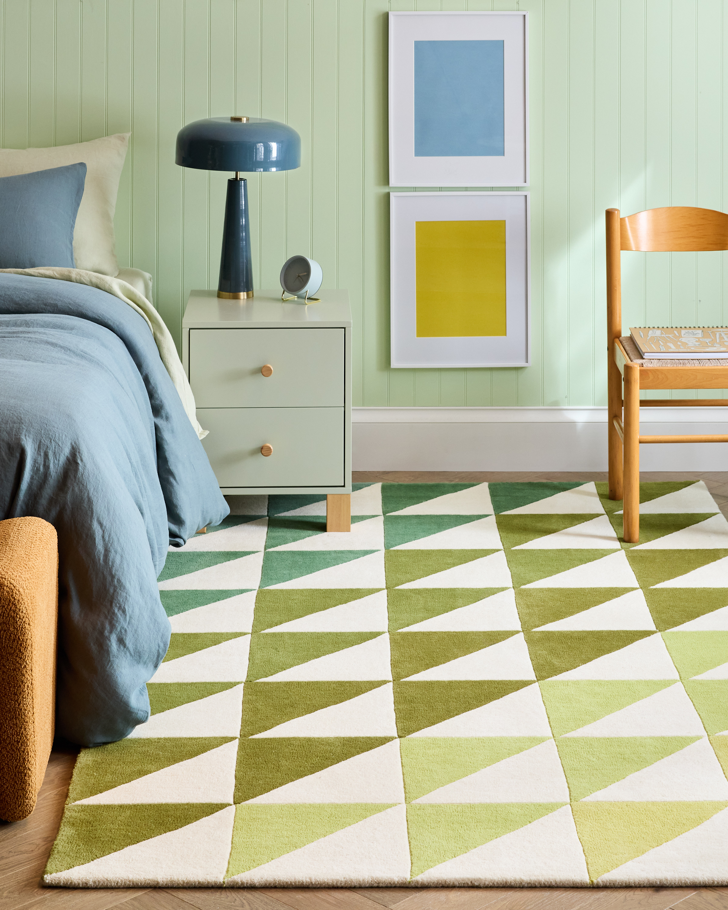 Quince Tonal Triangles Wool Rug