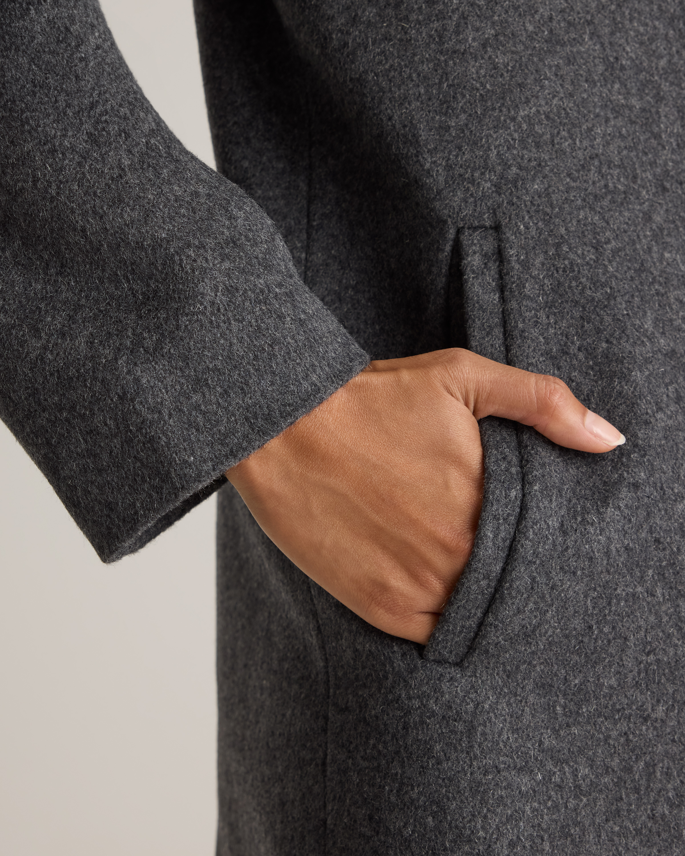 Italian Wool Classic Single-Breasted Coat