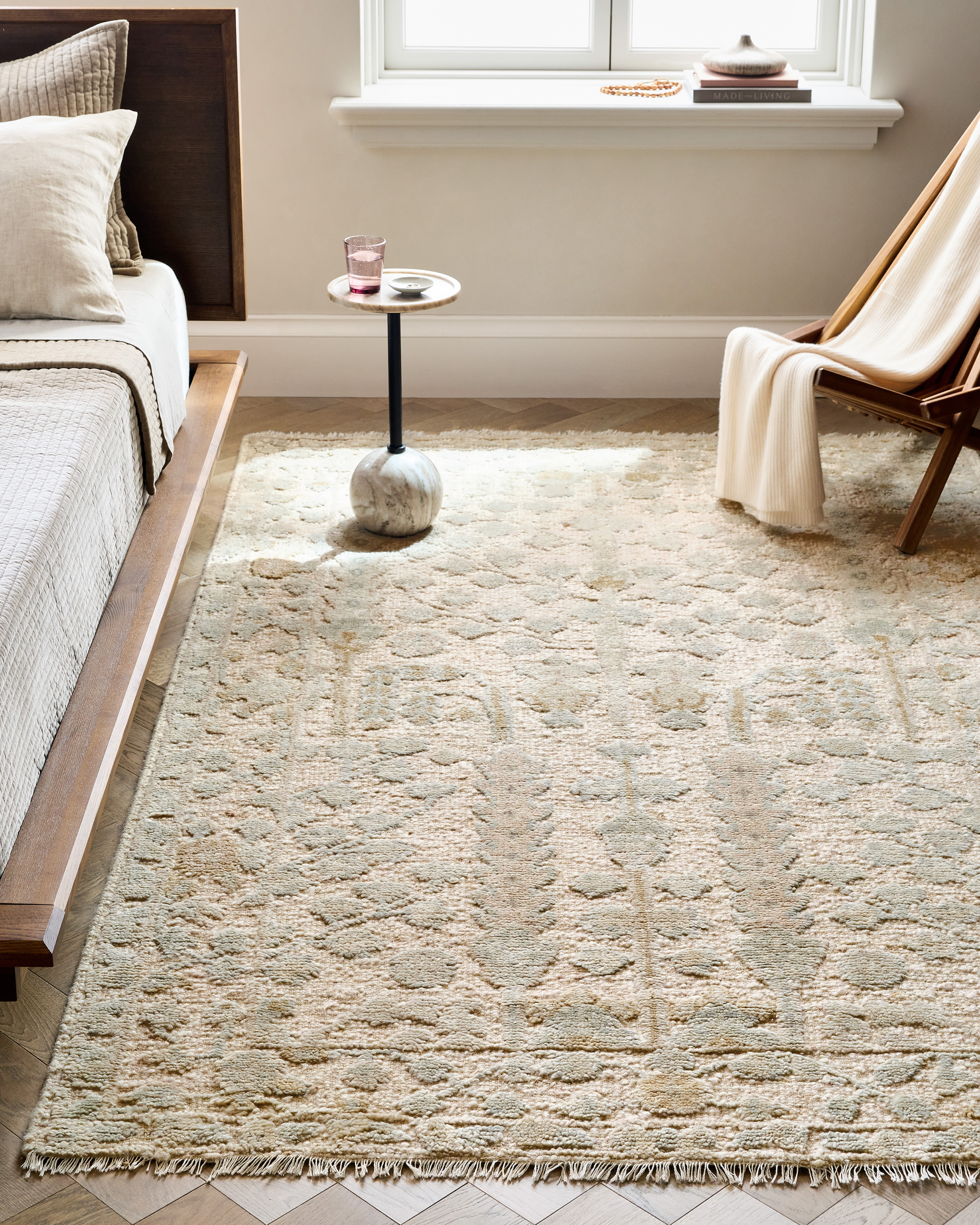 Fern Hand-Knotted Wool Rug - Thumbnail 5
