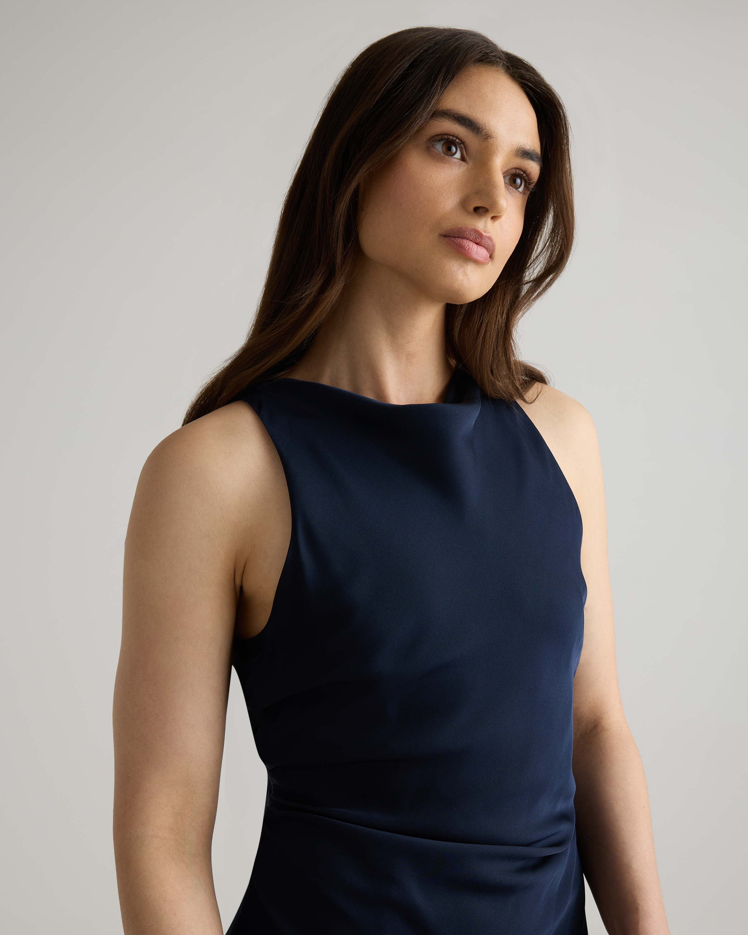 blue high neck dress Haley Maxi Dress Mid | Blue | Womens