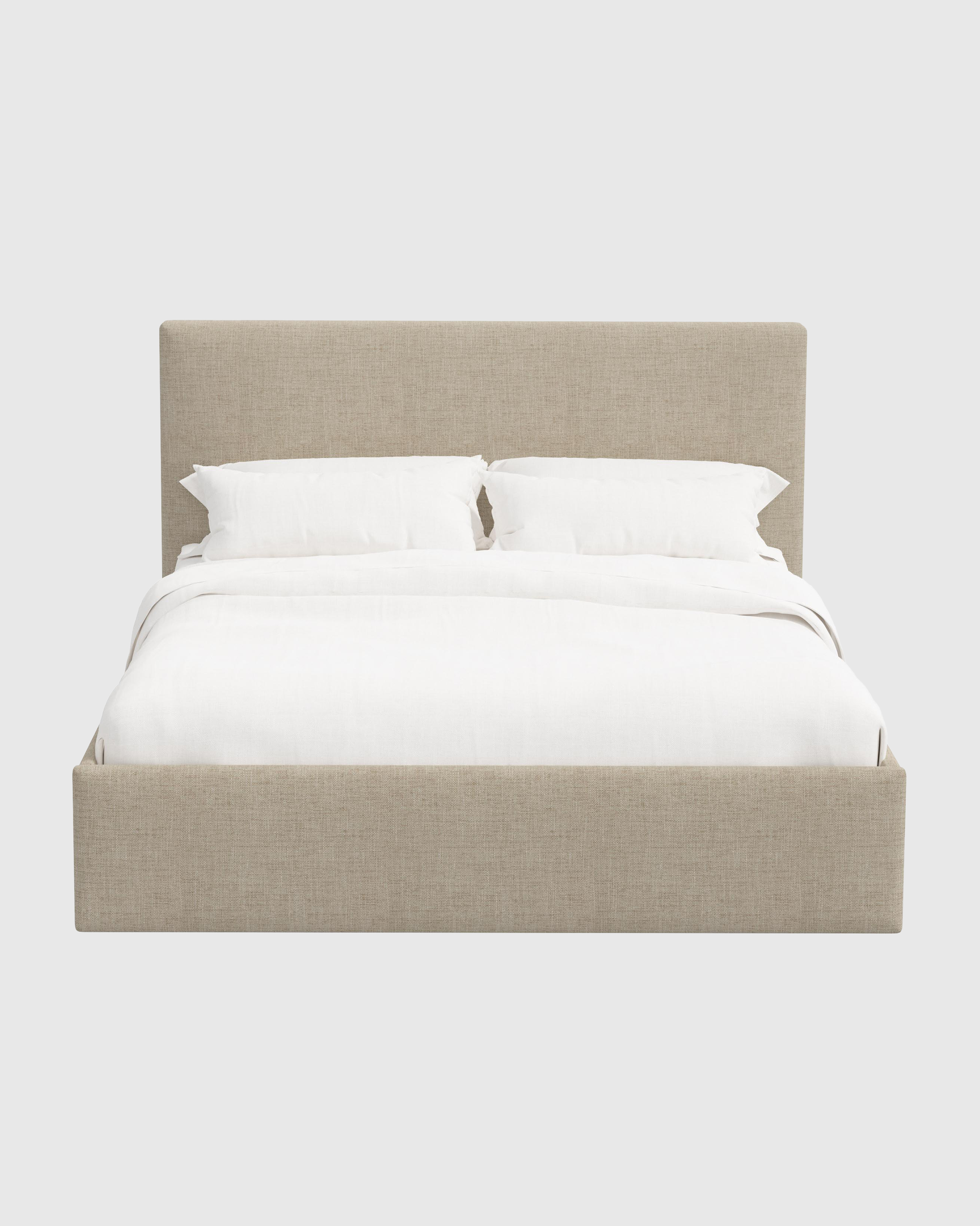 SquareLowQueen Slubby Linen Flax 3
