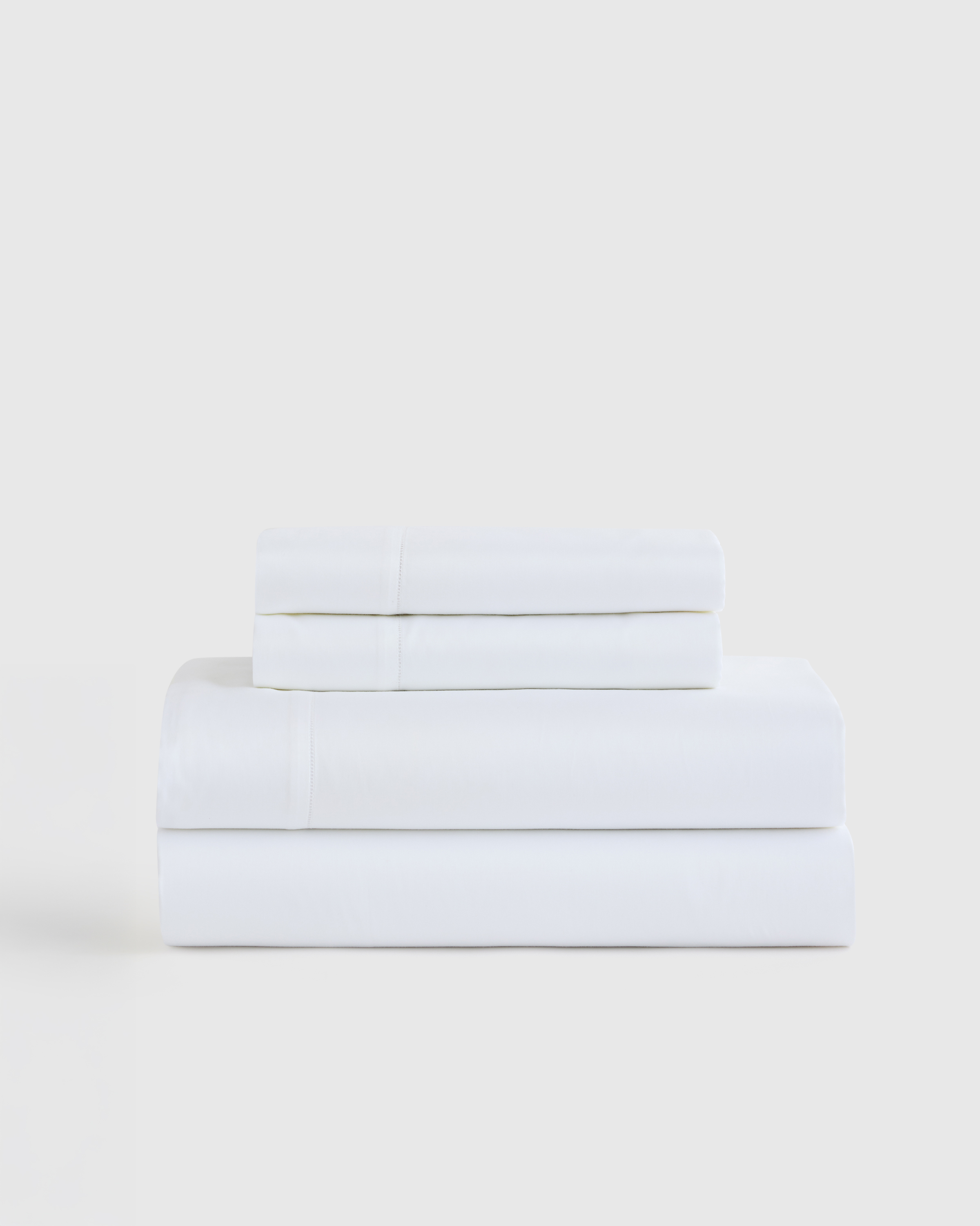 Signature Giza Cotton Sateen Sheet Set, King, White