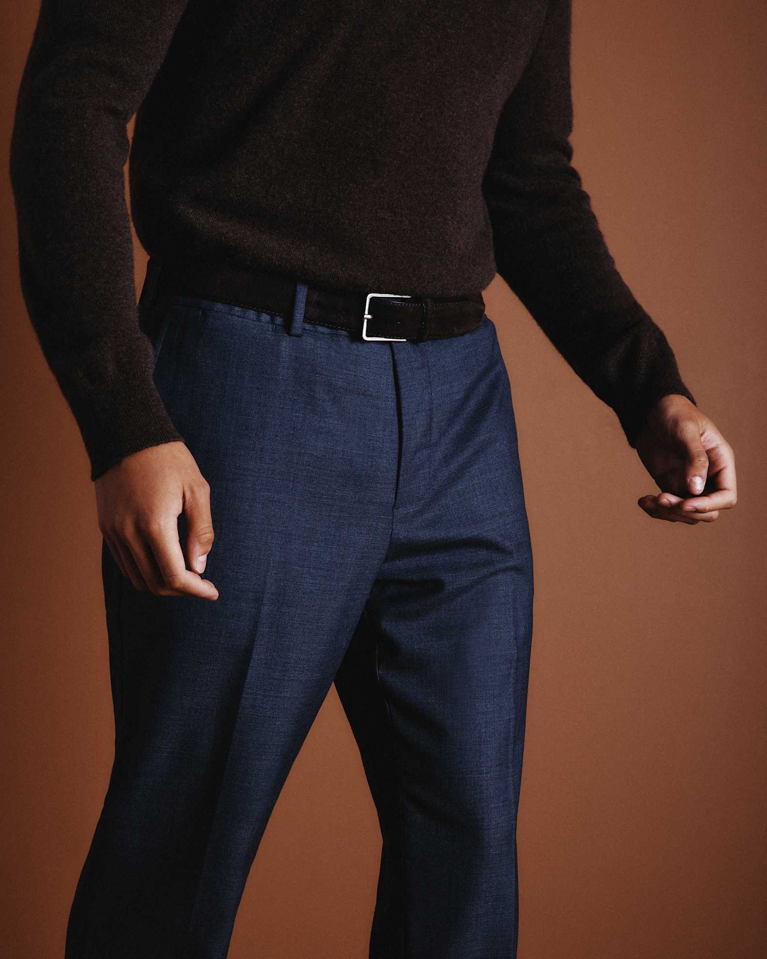 Stretch Wool Dress Pant in Navy Stretch Wool Dress Pant in Navy
