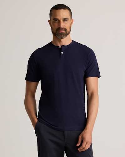 100% Pima Cotton Luxe Touch Henley