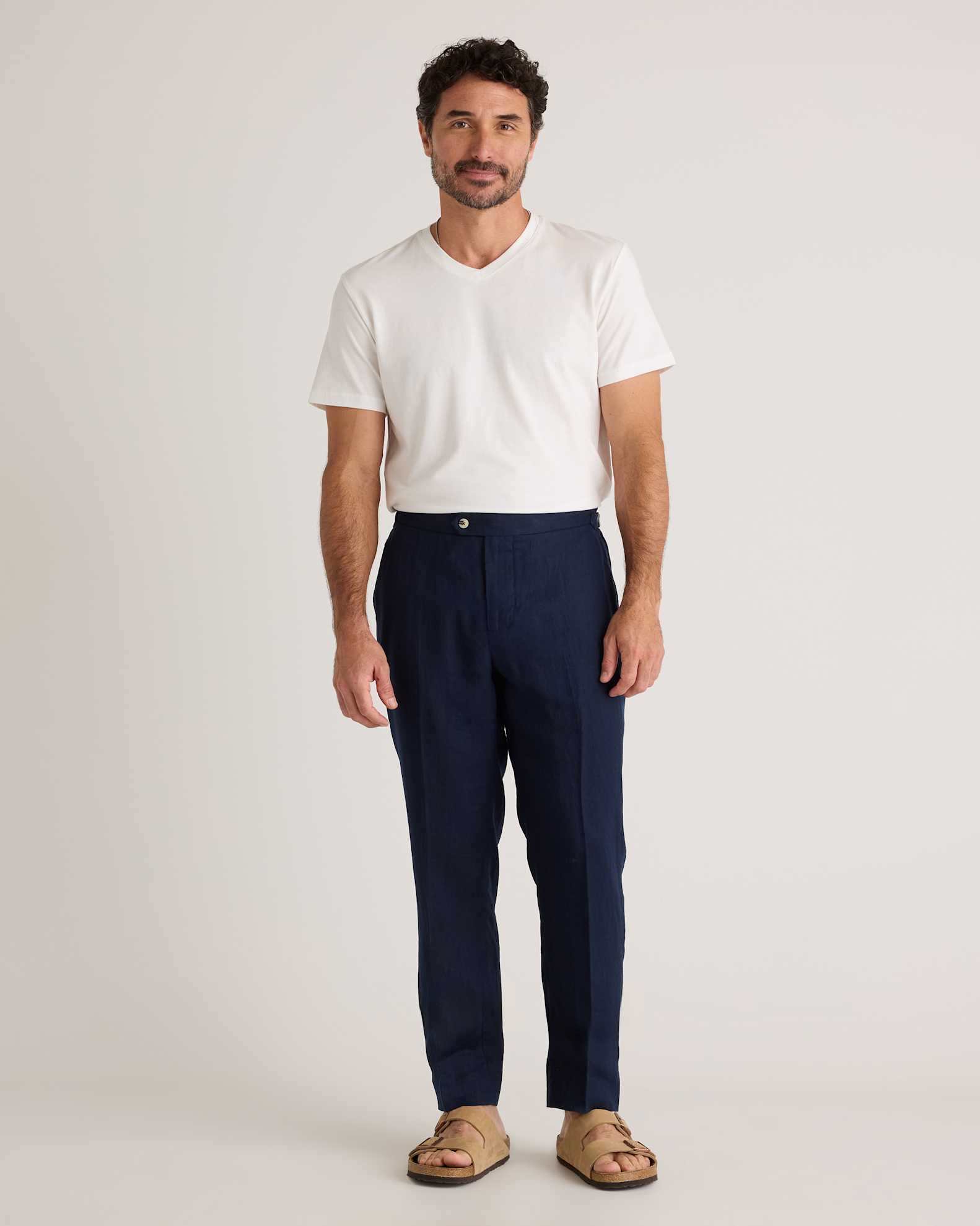 Men's 100% European Linen Dress Pants Men's 100% European Linen Dress Pants