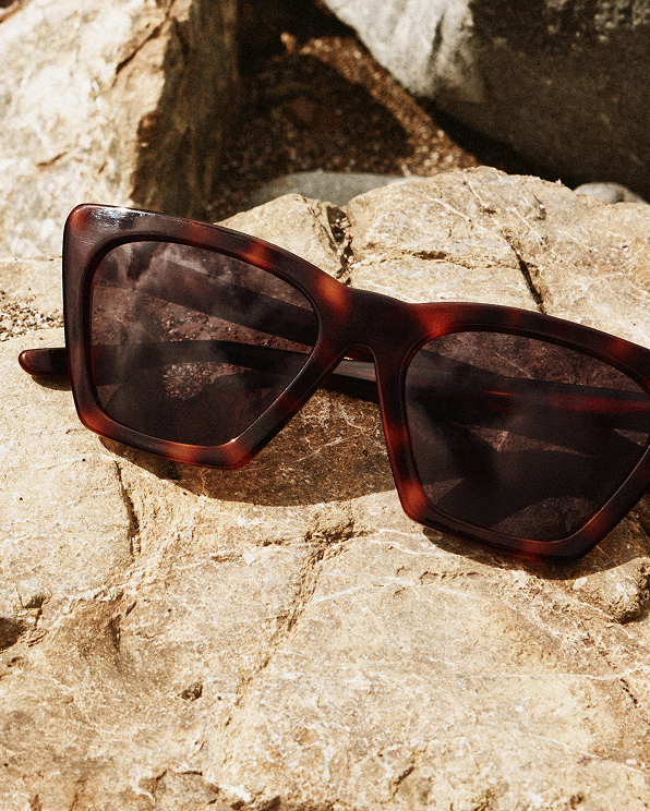 Fawn Tortoise with Grey Lens Andy Polarized Acetate Sunglasses