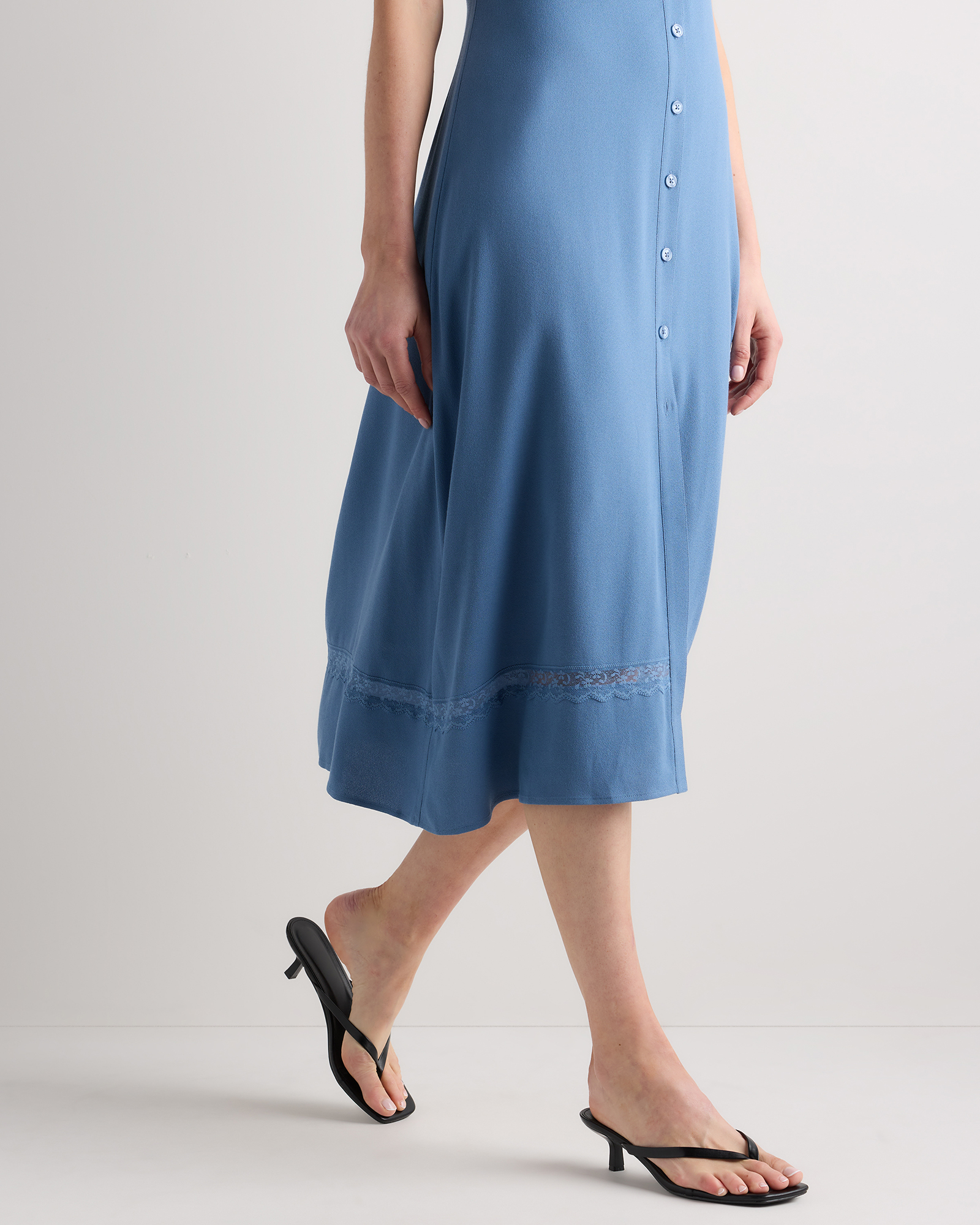 knee length dresses for ladies Lace Applique Midi Dress – bebe