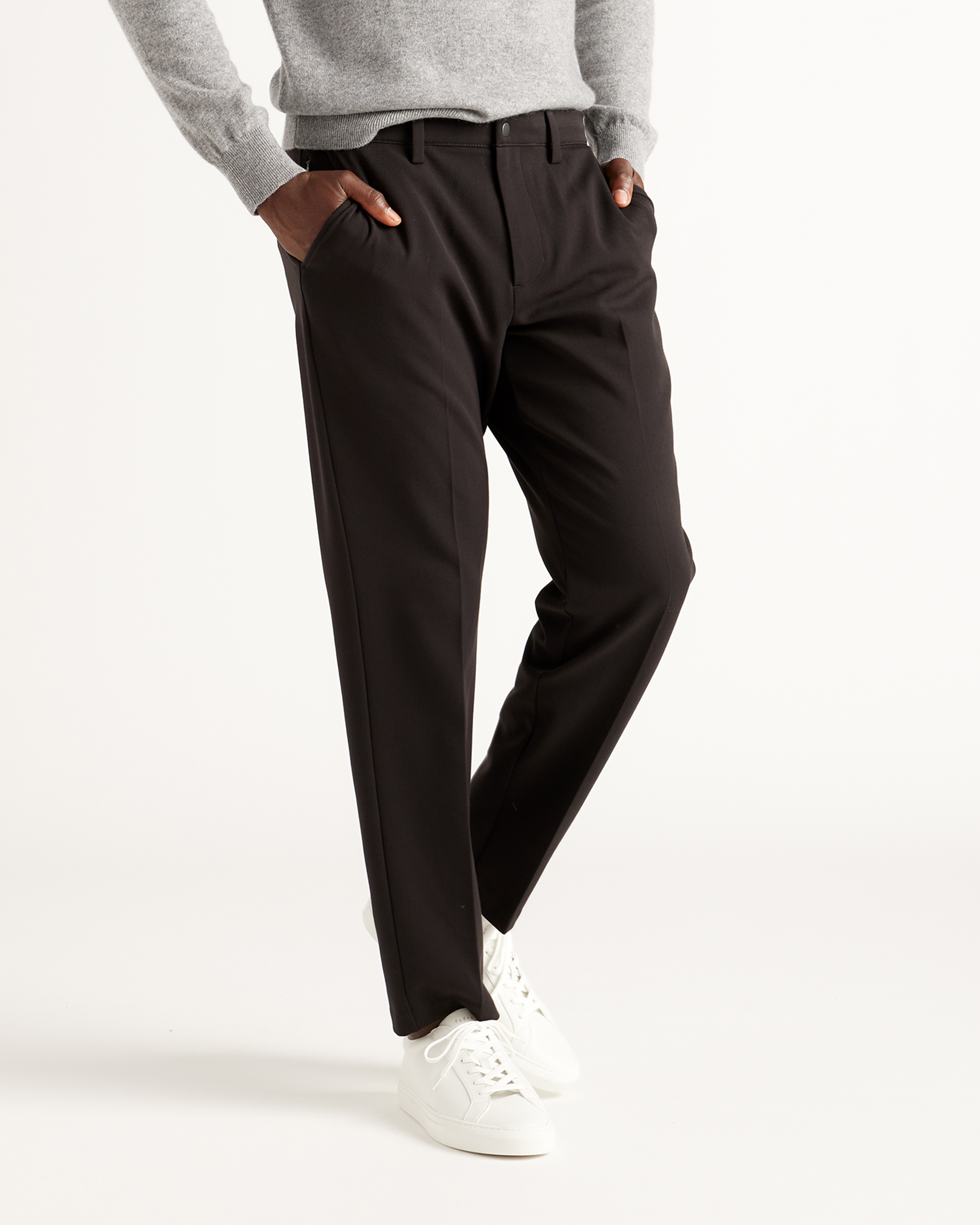 Black Ultra-Stretch 24/7 Smart Chinos - Athletic Tapered