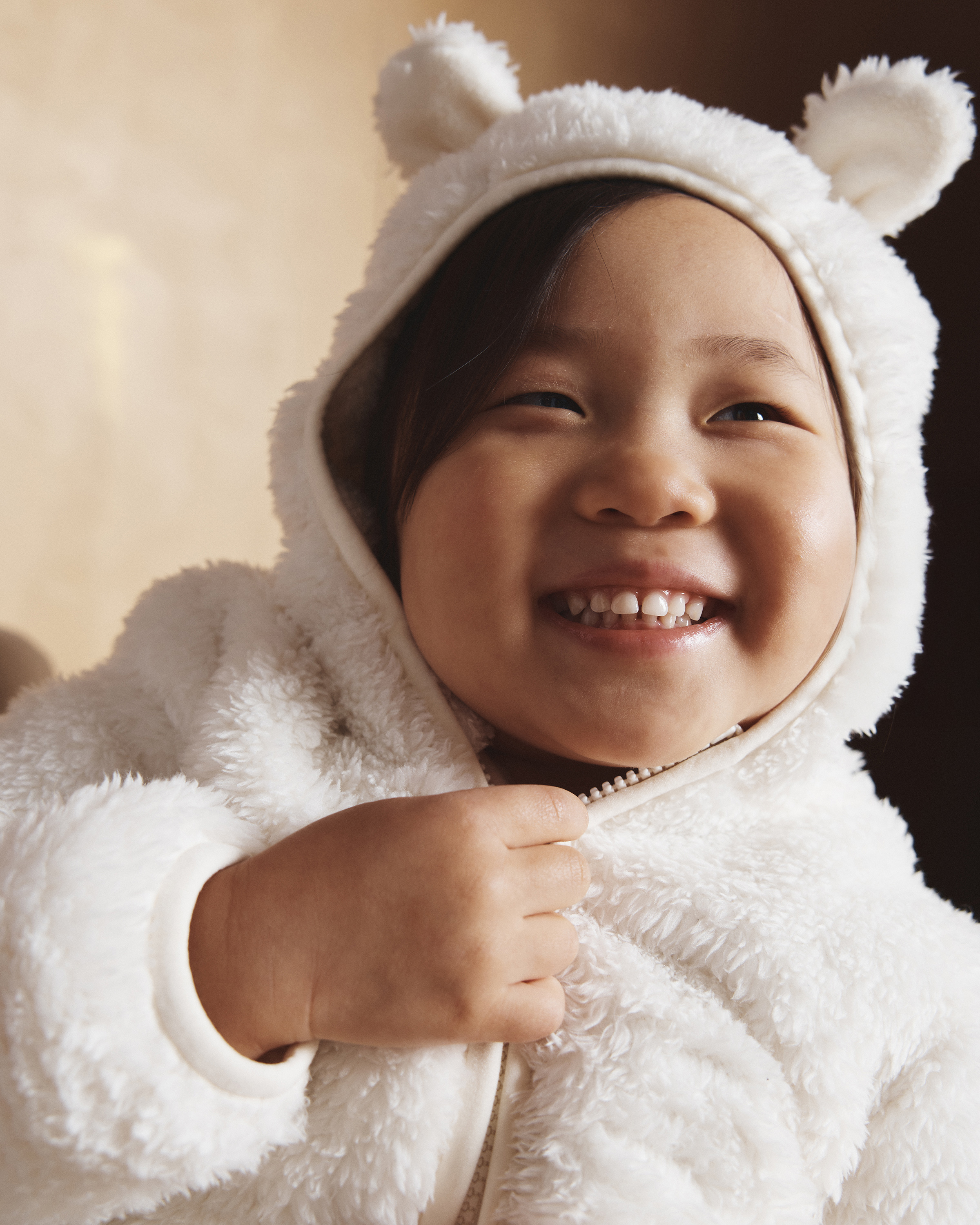 Recycled Sherpa Fleece Bear Jacket - Toddler