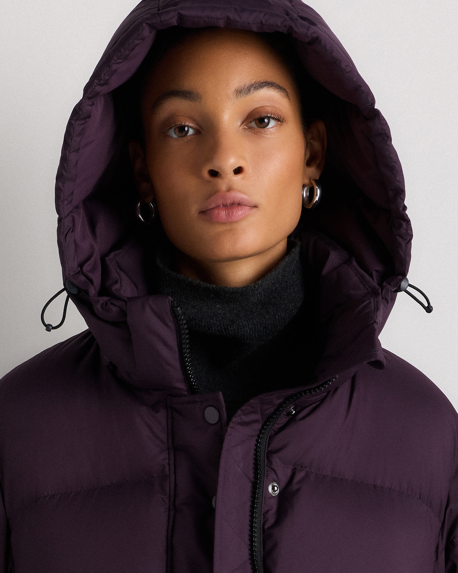 Responsible Down Puffer Jacket in Deep Orchid Purple