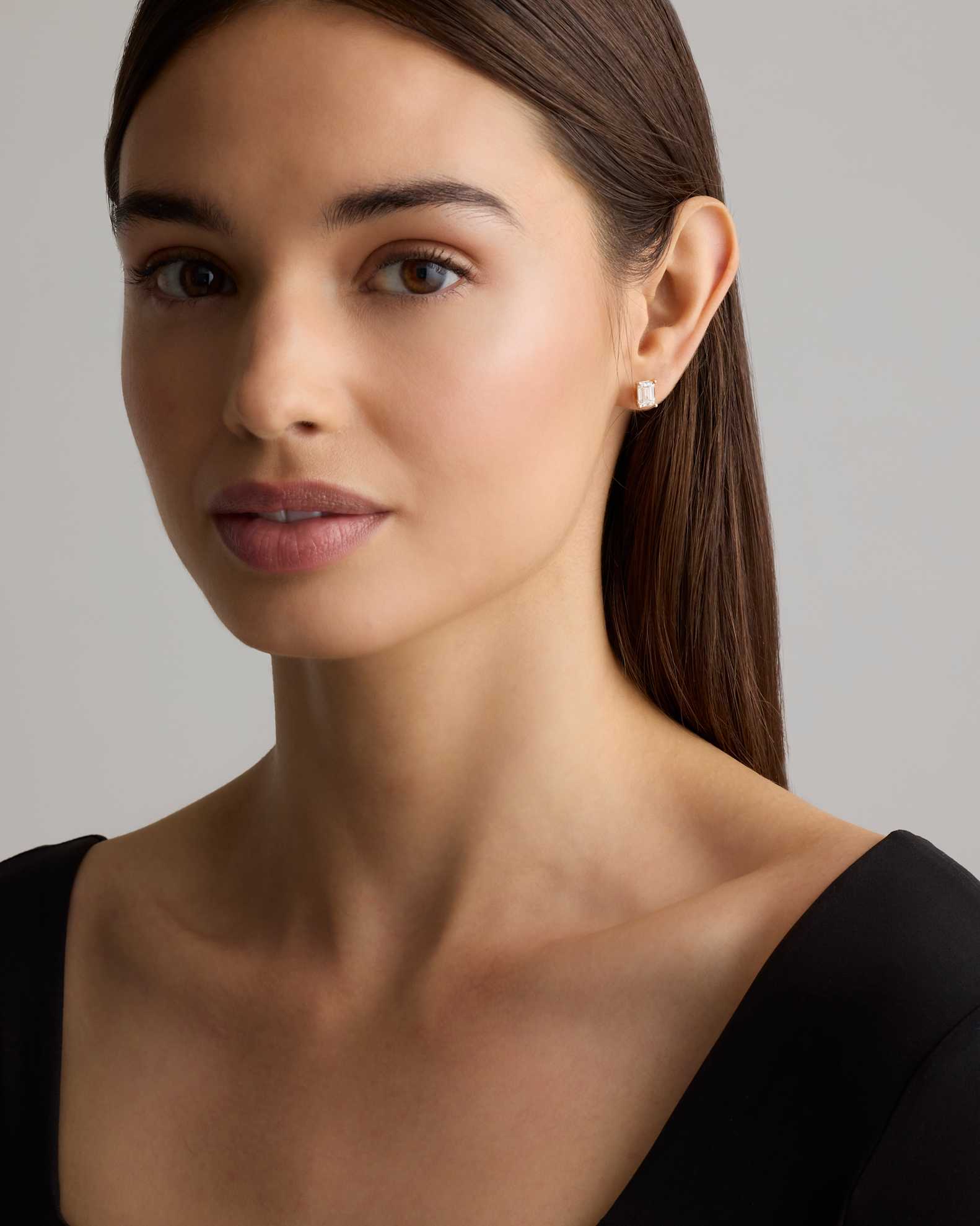 14K Gold Lab Grown Diamond Solitaire Necklace