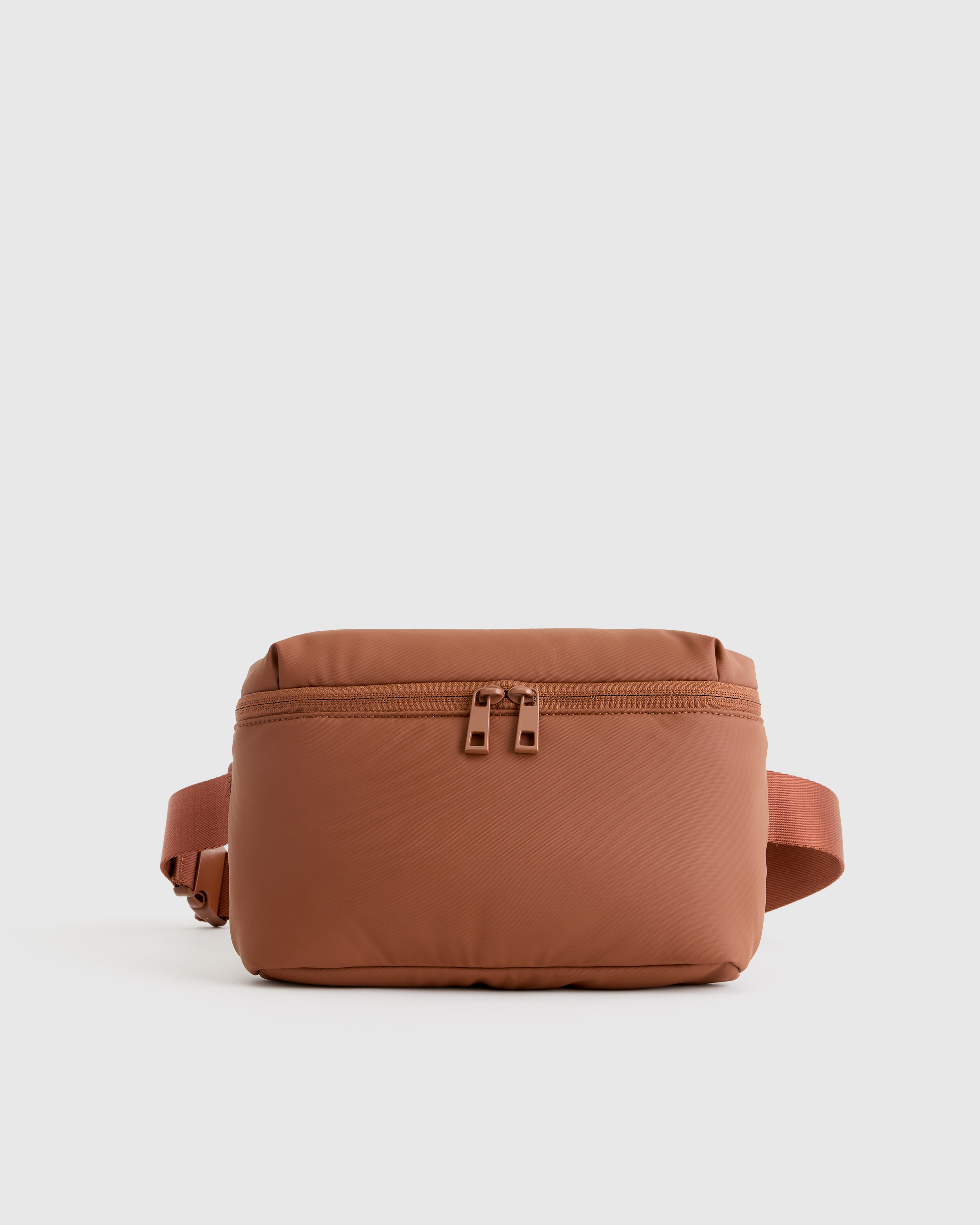 Terracotta Water Repellent Puff Belt Bag