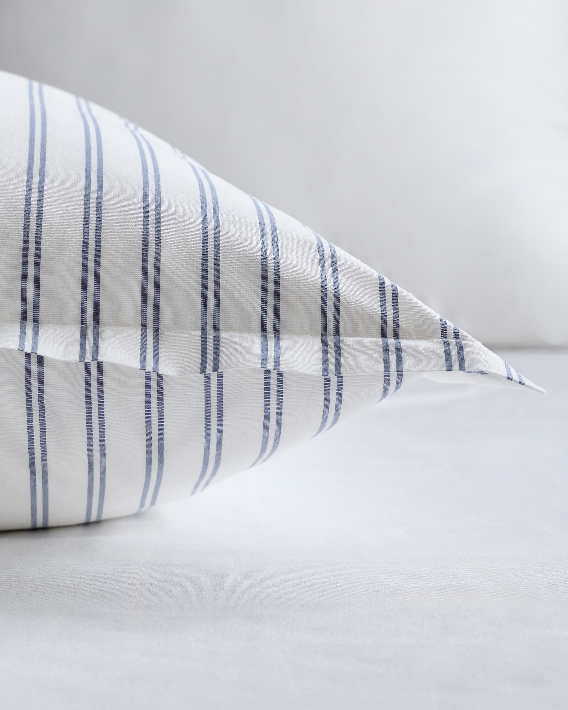 Organic Crisp Percale Double Stripe Euro Sham - thumbnail 6