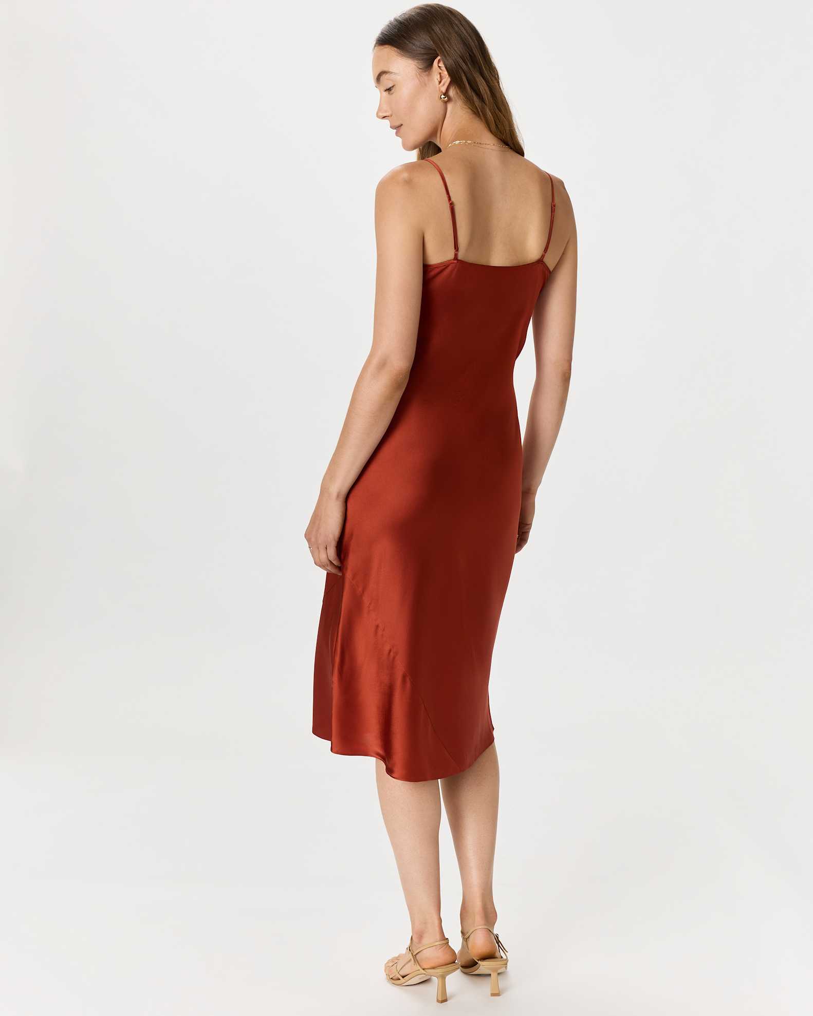 Women's Slip Dress in Paprika Red, Size XL, Silk by Quince Women's Slip Dress in Paprika Red, Size XL, Silk by Quince
