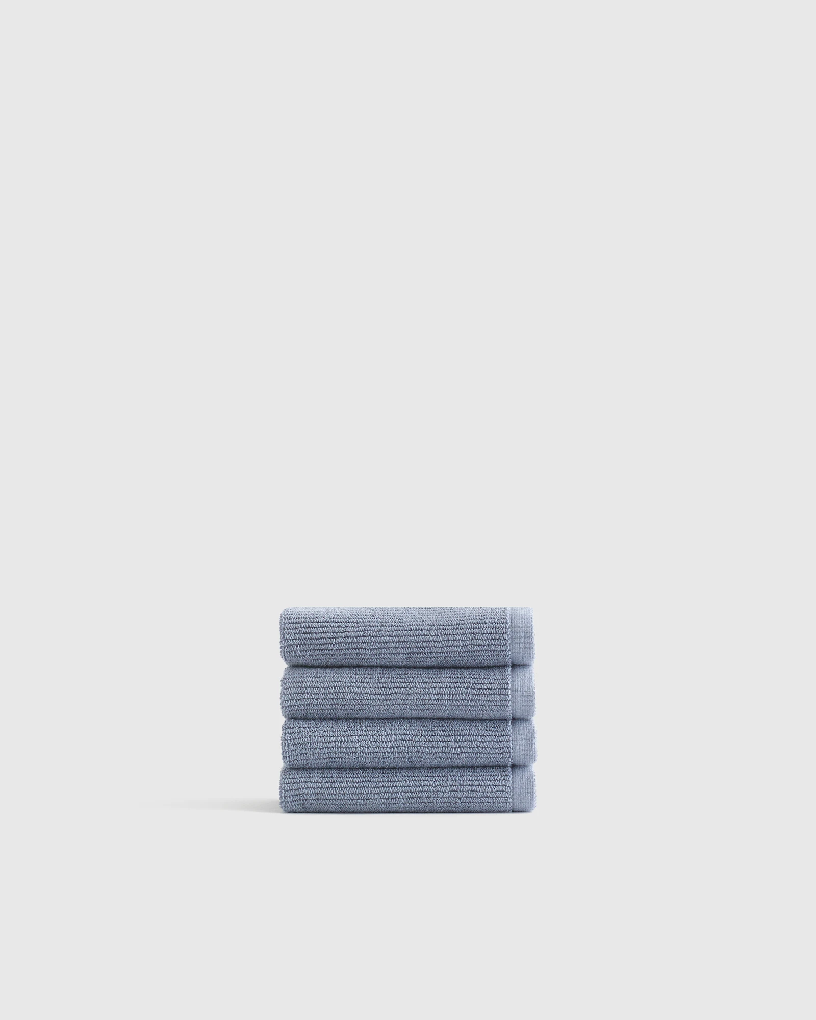Turkish Ribbed Quick Dry Washcloth (Set of 4) - Mineral