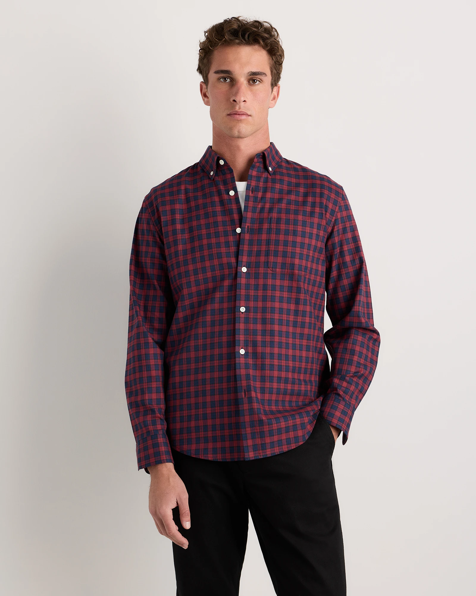 Men's Organic Cotton Brushed Flannel Shirt