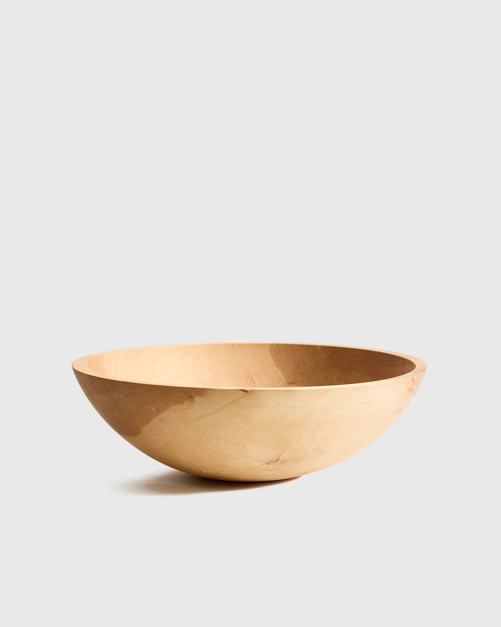 Handmade Large Wood Serving Bowl, 15" in Beech Wood