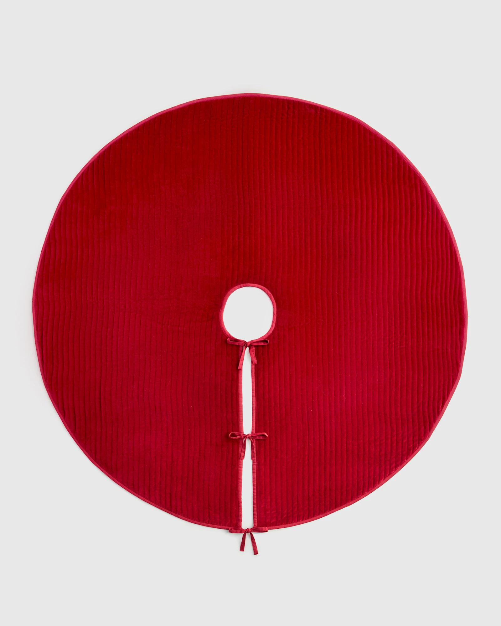 Cotton Velvet Tree Skirt - Ivory
