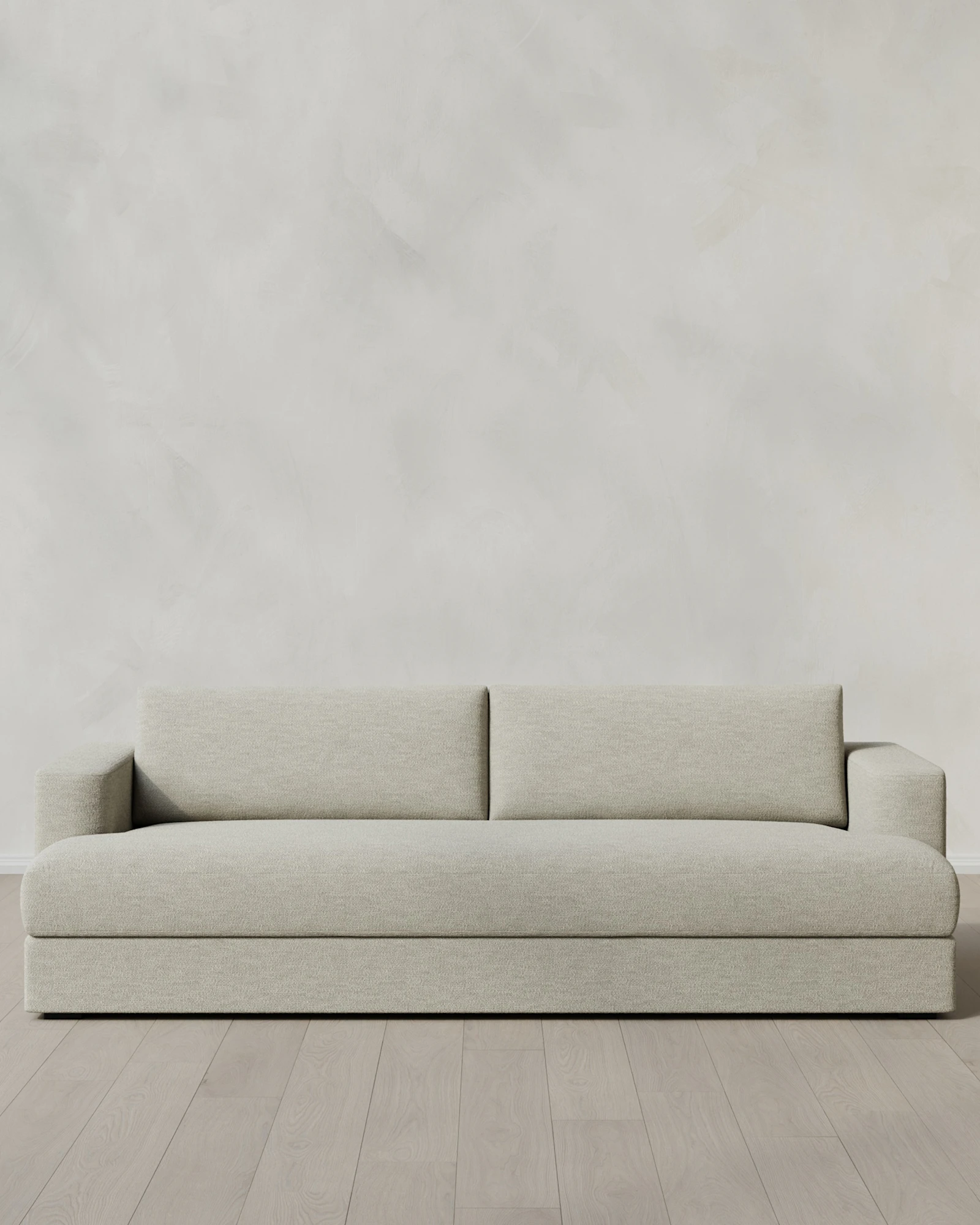 Sierra Performance Basketweave Curved Arm Sofa