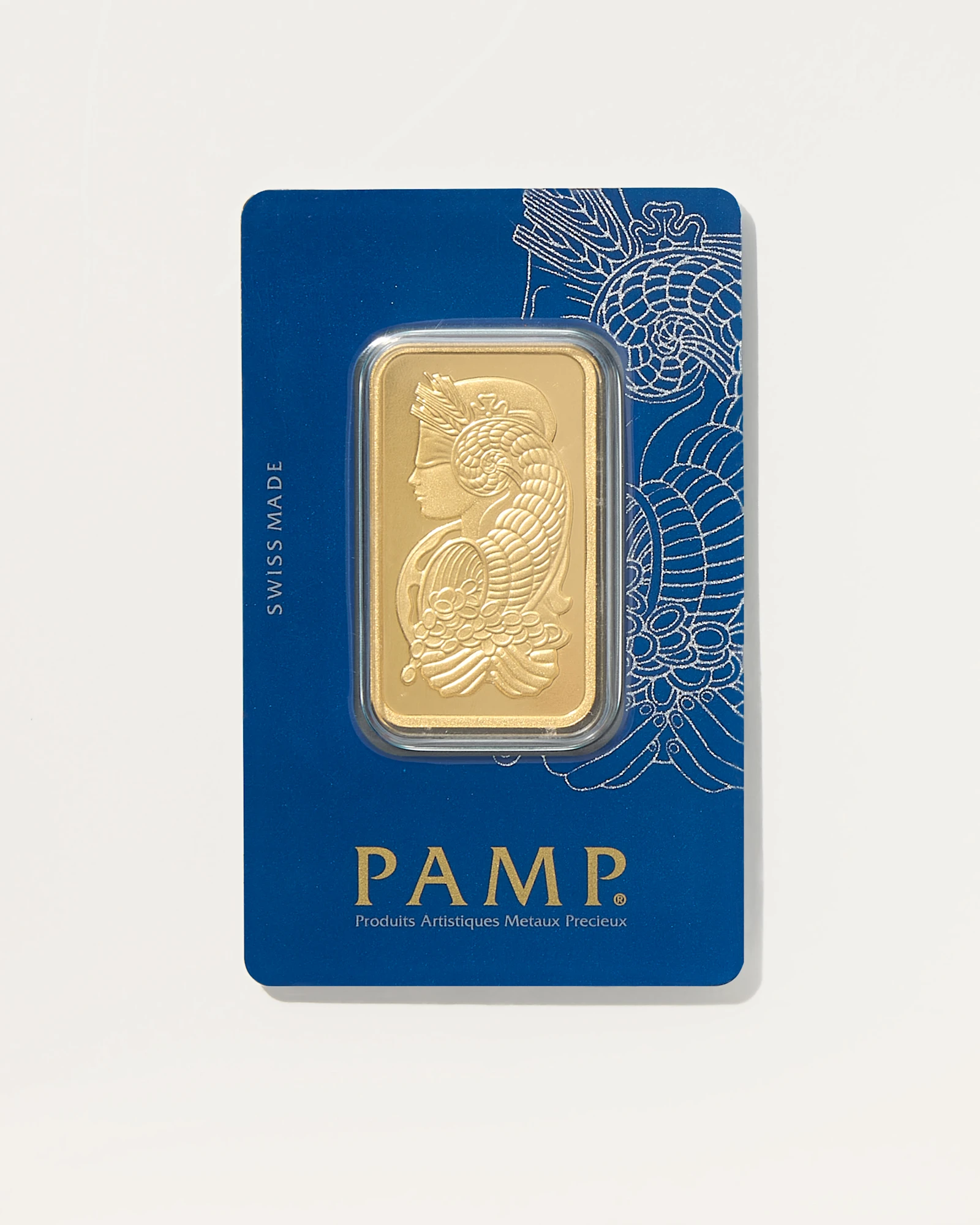1 oz Gold Bar PAMP Lady Fortuna Veriscan (In Assay) in Gold