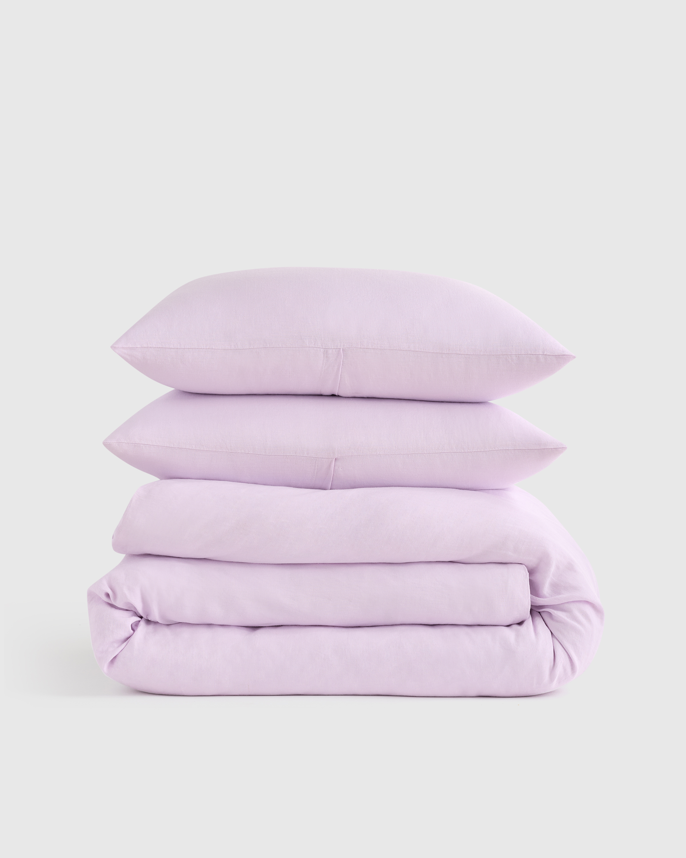 Orchid European Linen Duvet Cover Set