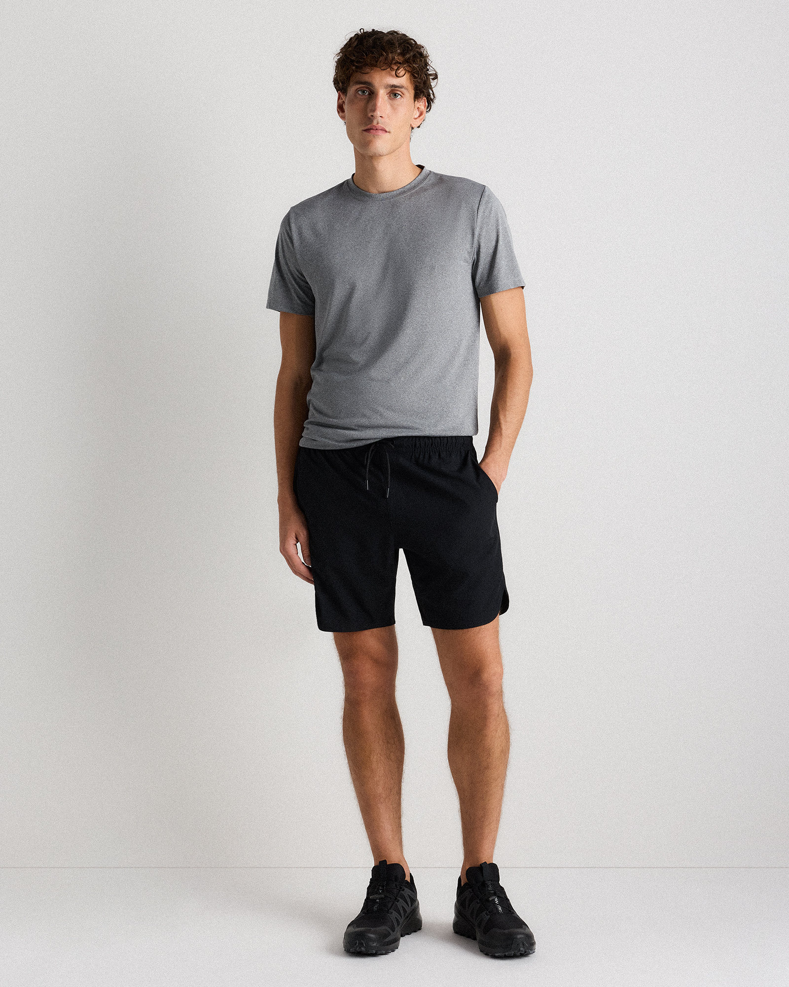 Sweat Tech Training Short - 7" Unlined in Black
