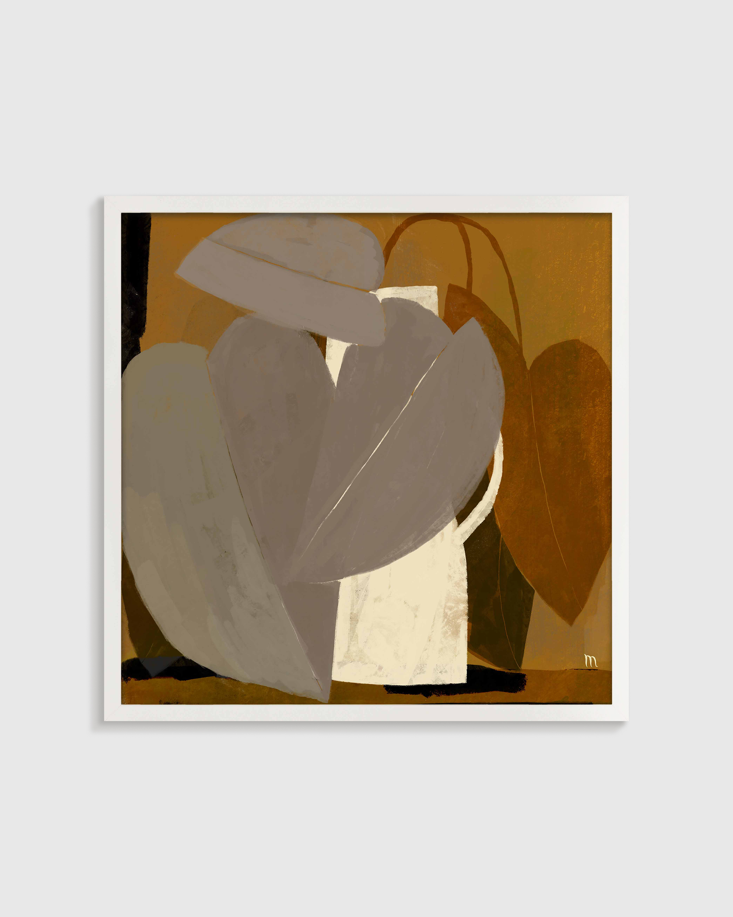 White Umber Leaves by Marco Marella