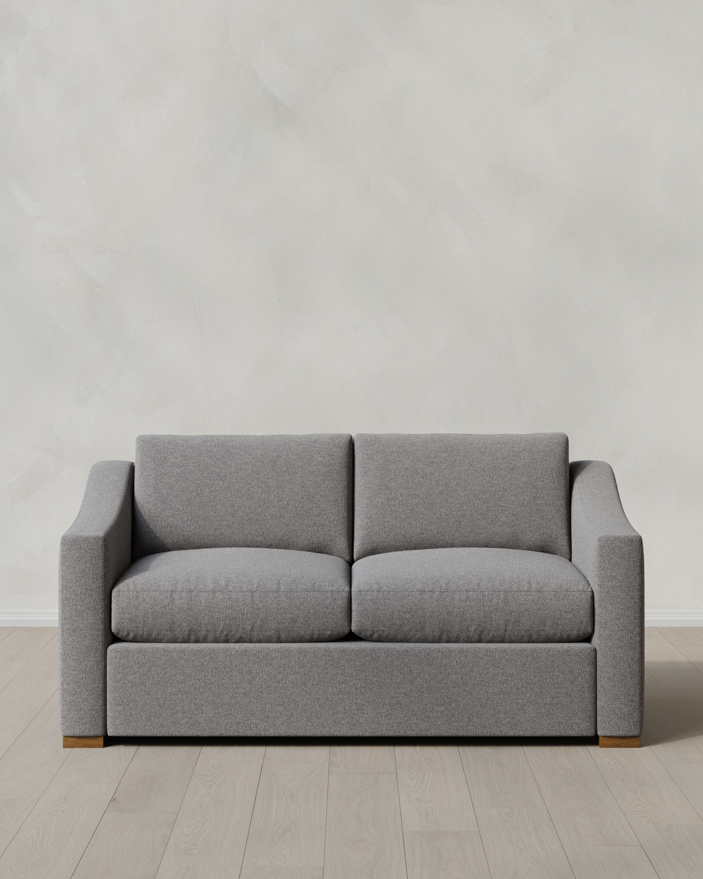 Ash Hollis Slope Arm Sofa in Performance Basketweave