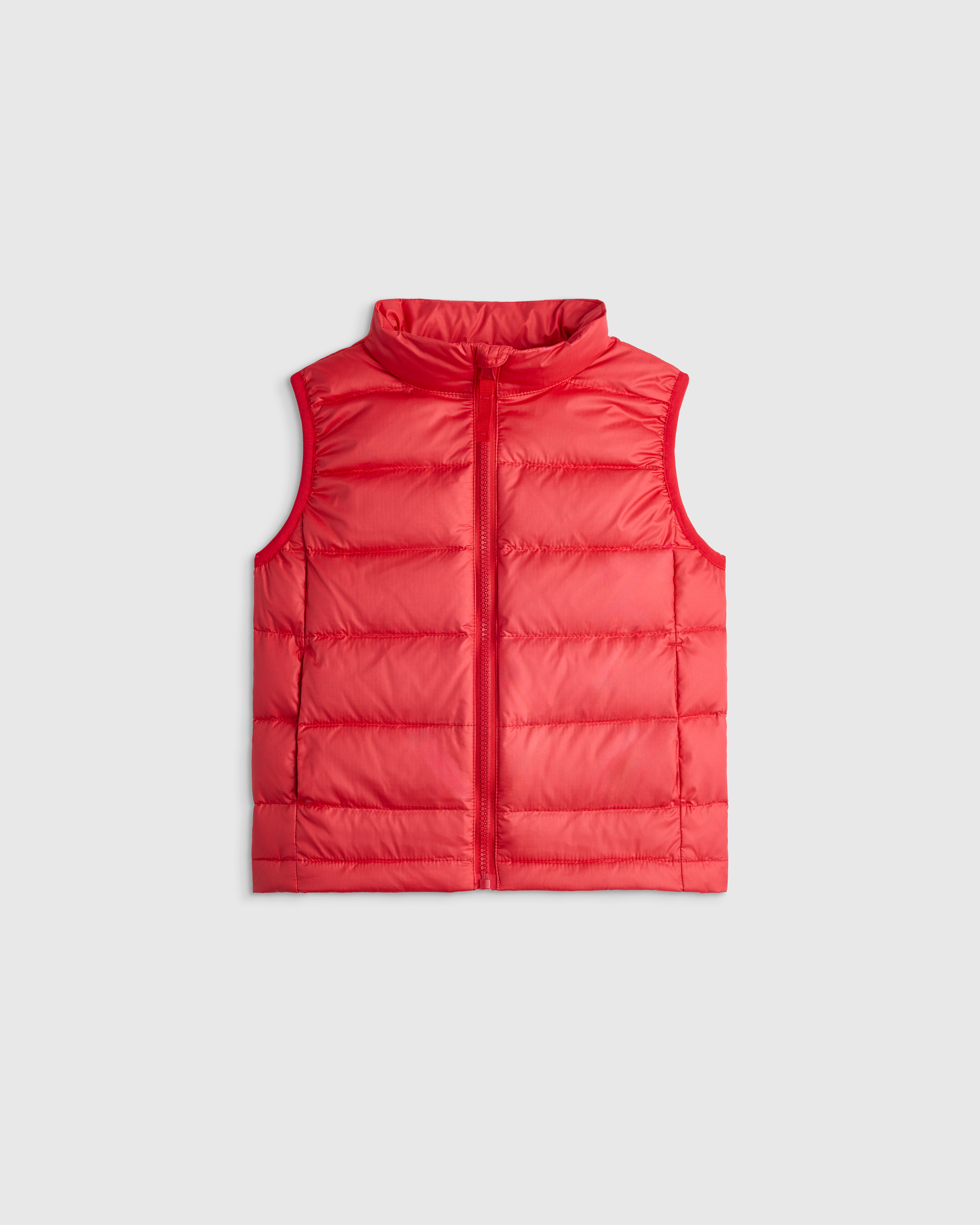 Soft Red Lightweight Down Puffer Vest