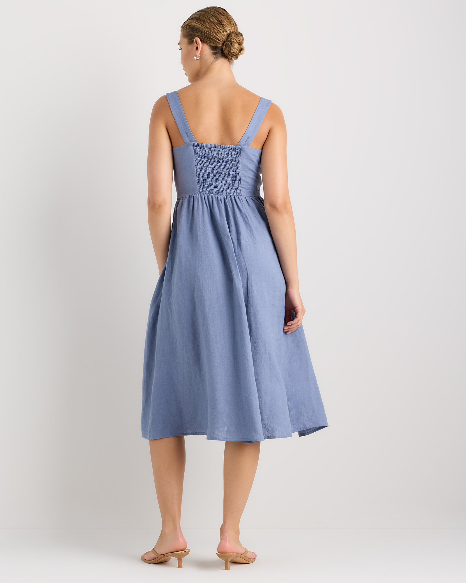 mint fitted dress NSF Amelia Fitted Rib Dress main image 0