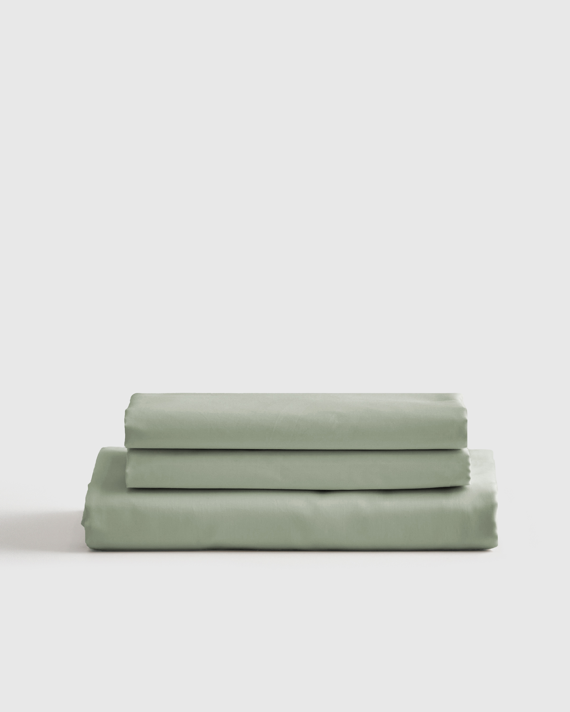 Sage Luxury Organic Sateen Fitted Sheet Set