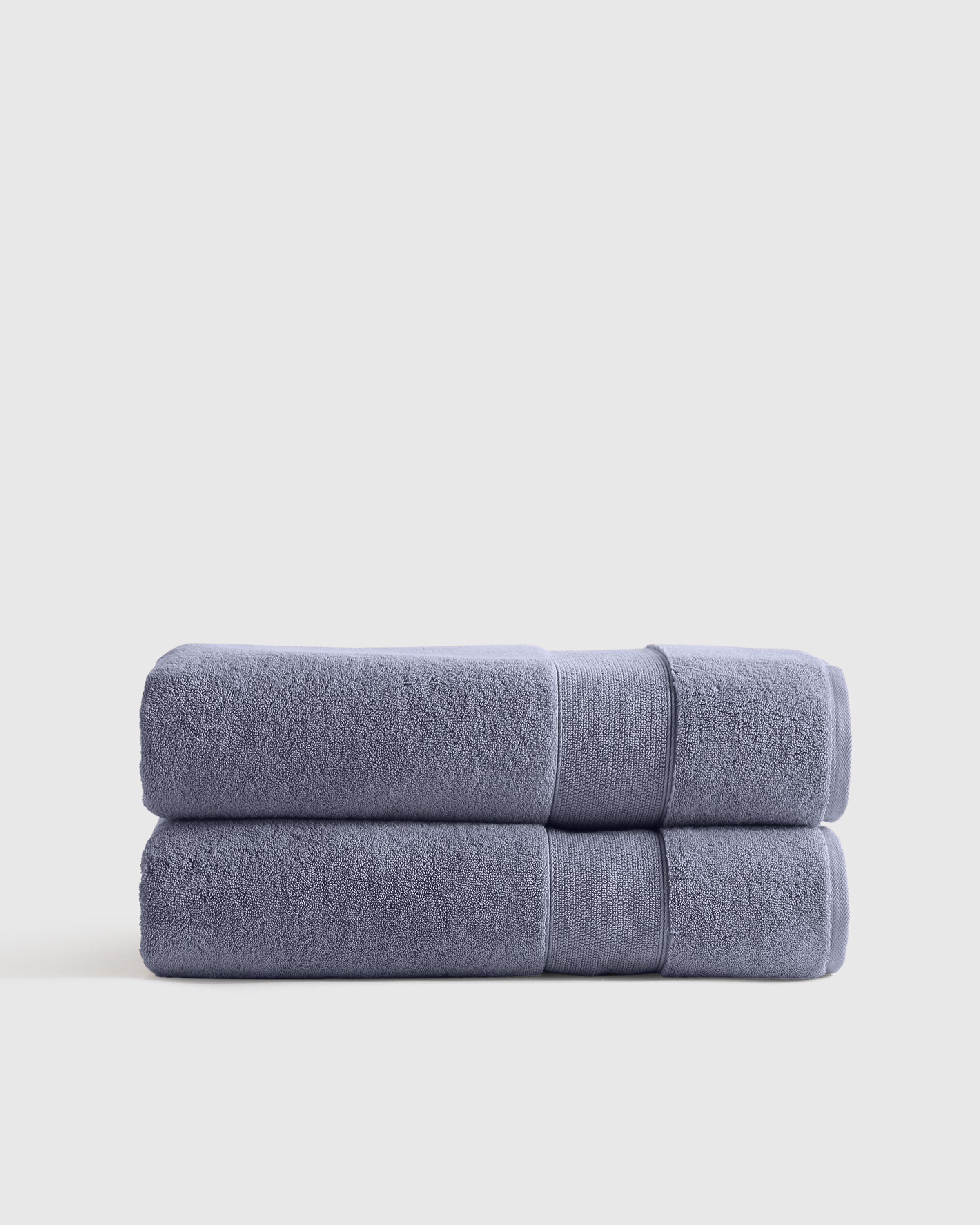 Twilight Blue Classic Organic Turkish Cotton Bath Sheet (Set of 2)