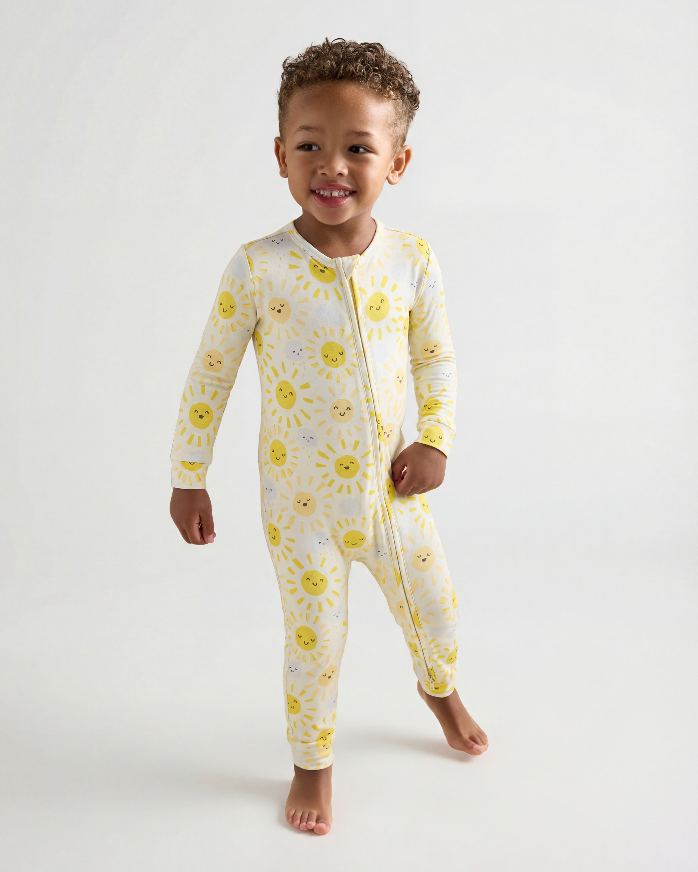 Bamboo One Piece Pajama - Toddler in Sunshine