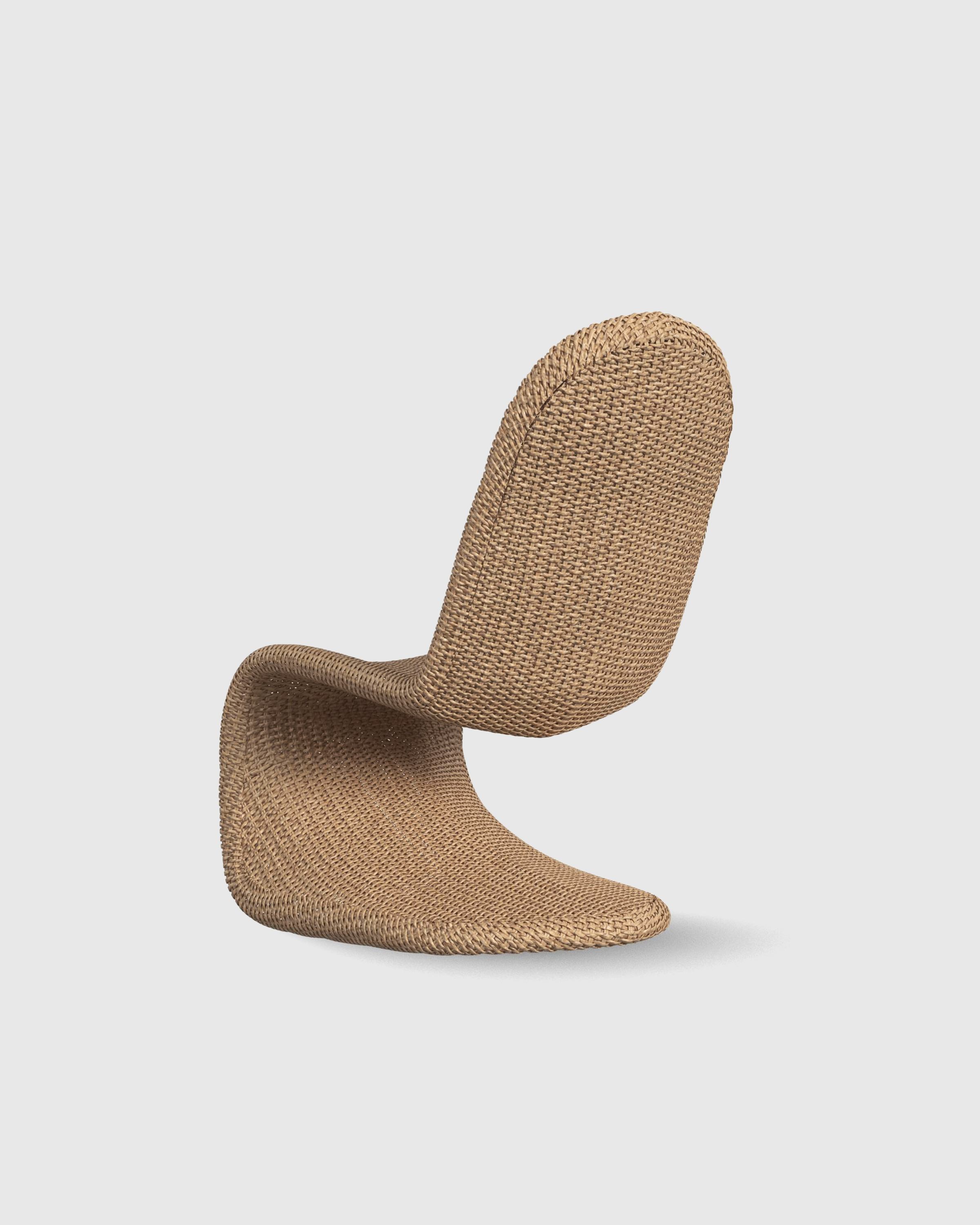 Curved All-Weather Wicker Indoor/Outdoor Dining Chair - thumbnail 4