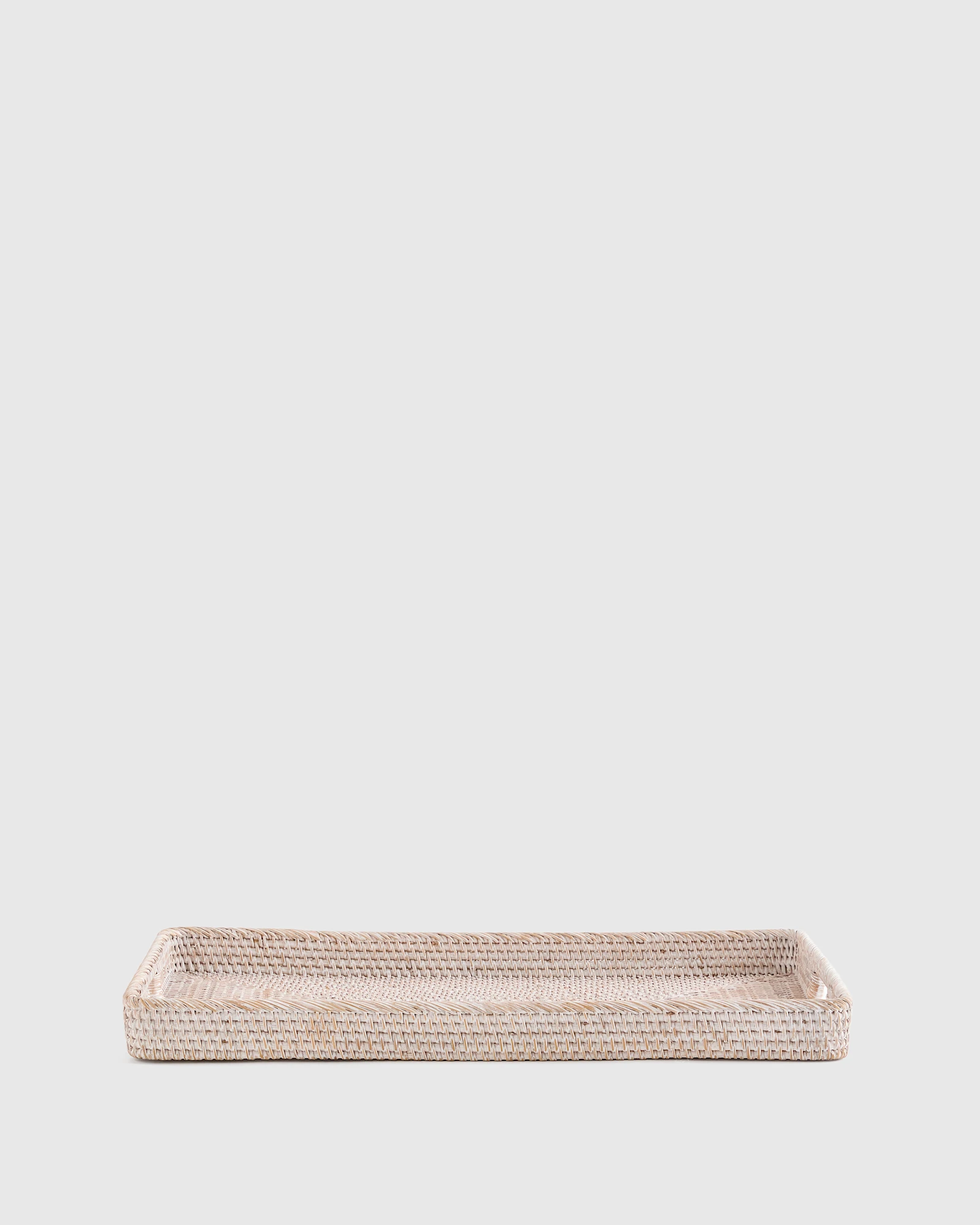 Handwoven Rattan Rectangular Tray